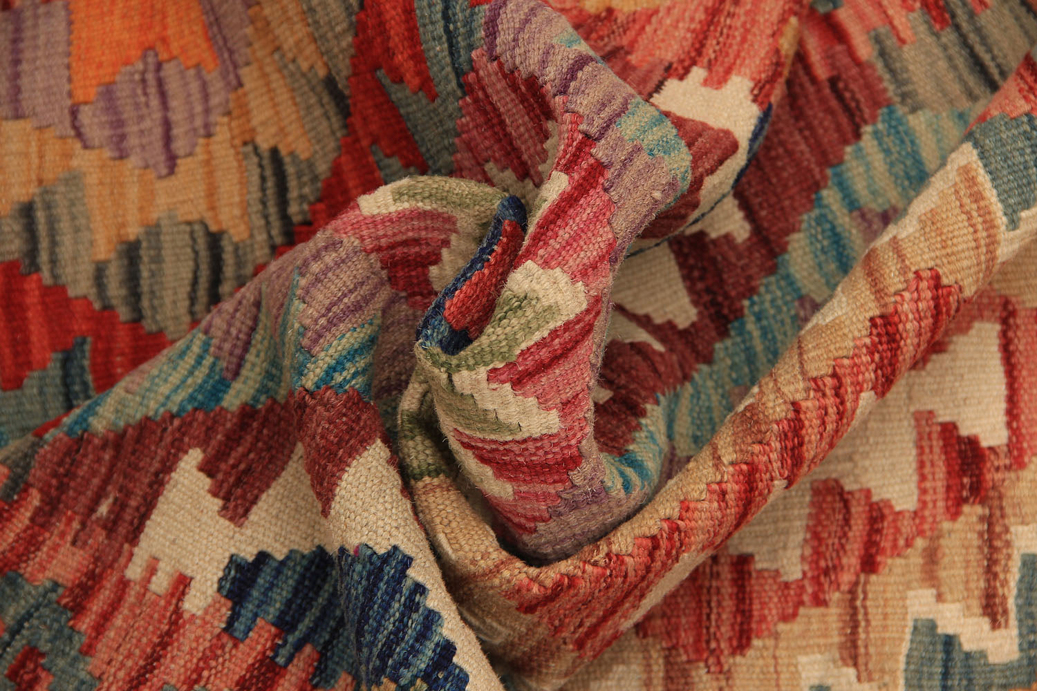 3' X 8'  Multy Handmade Veggie Dye Kilim Rug Runner