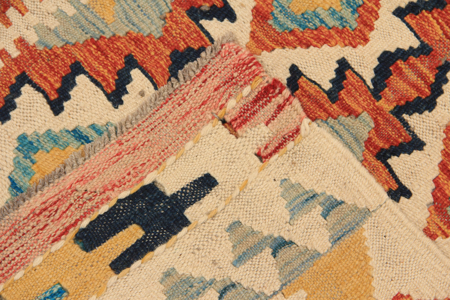 3' X 8'  Multy Handmade Veggie Dye Kilim Rug Runner