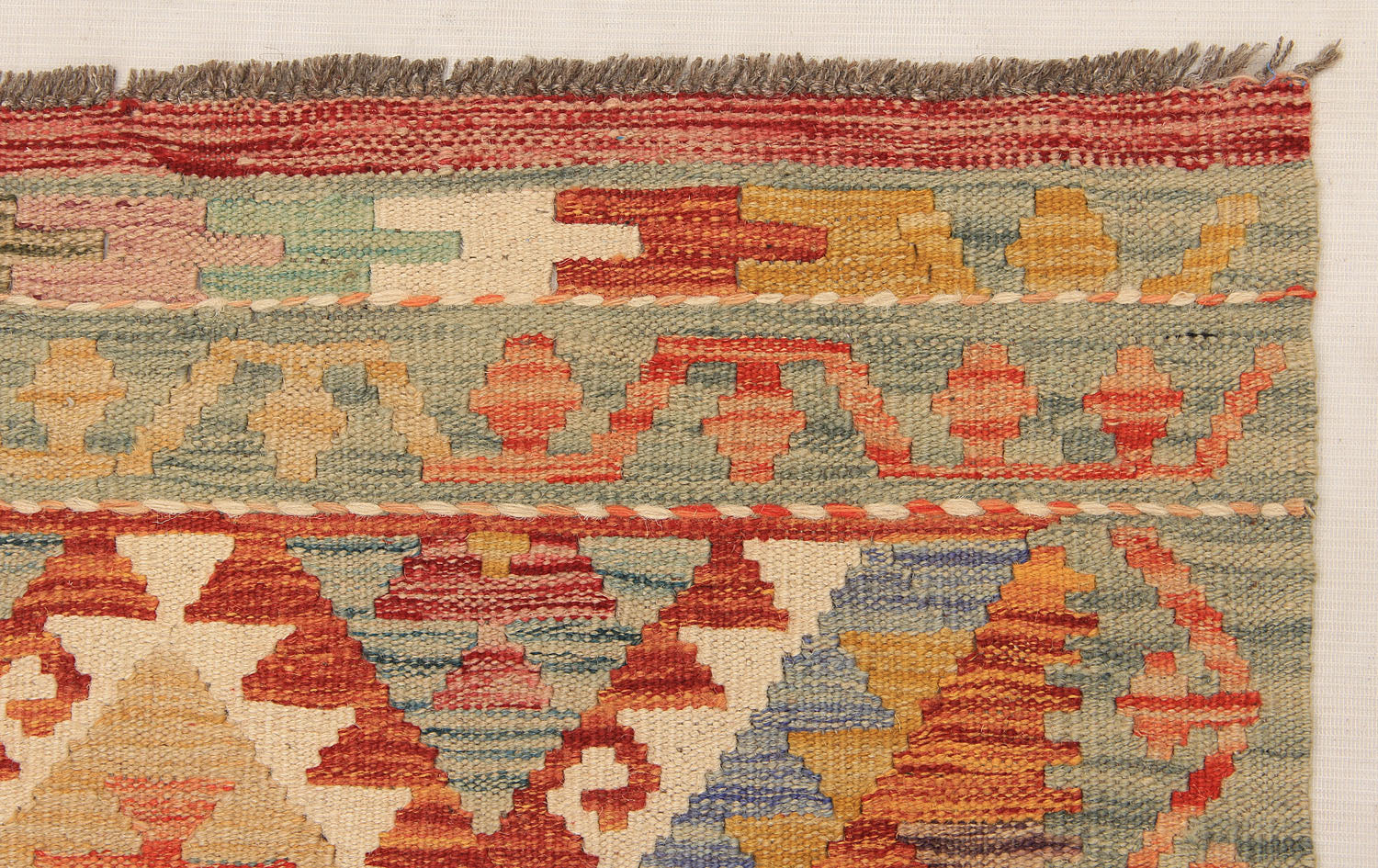 3' X 8'  Multy Handmade Veggie Dye Kilim Rug Runner