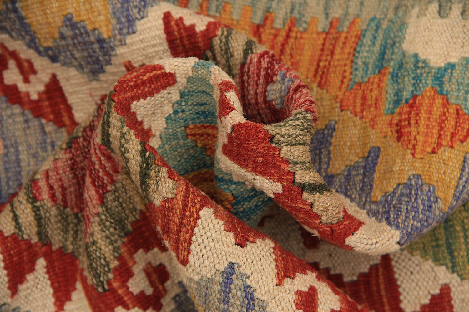 3' X 8'  Multy Handmade Veggie Dye Kilim Rug Runner