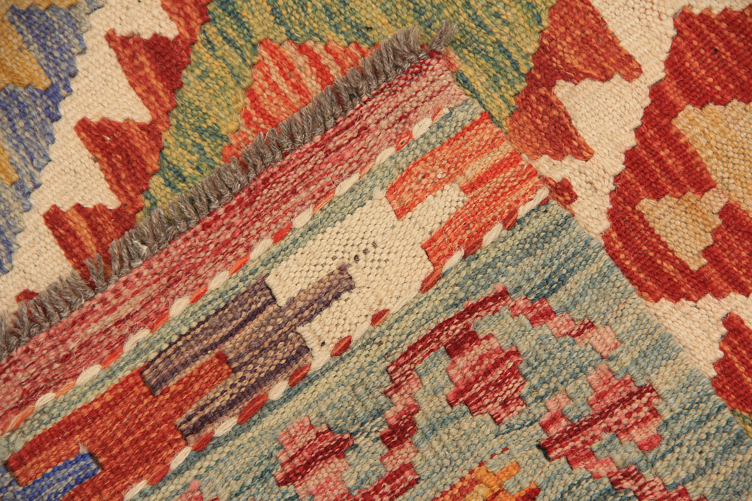 3' X 8'  Multy Handmade Veggie Dye Kilim Rug Runner