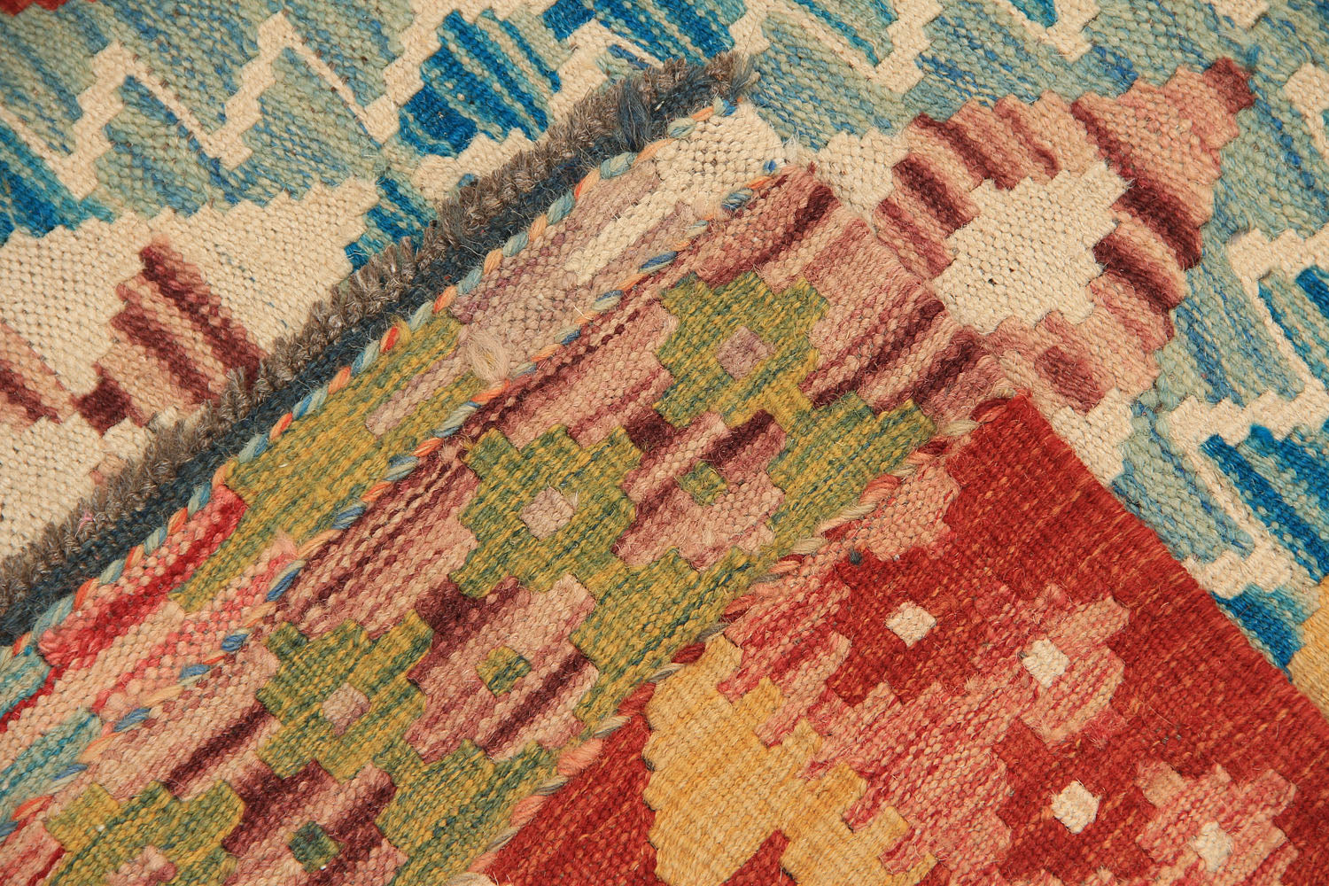 3' X 8'  Multy Handmade Veggie Dye Kilim Rug Runner