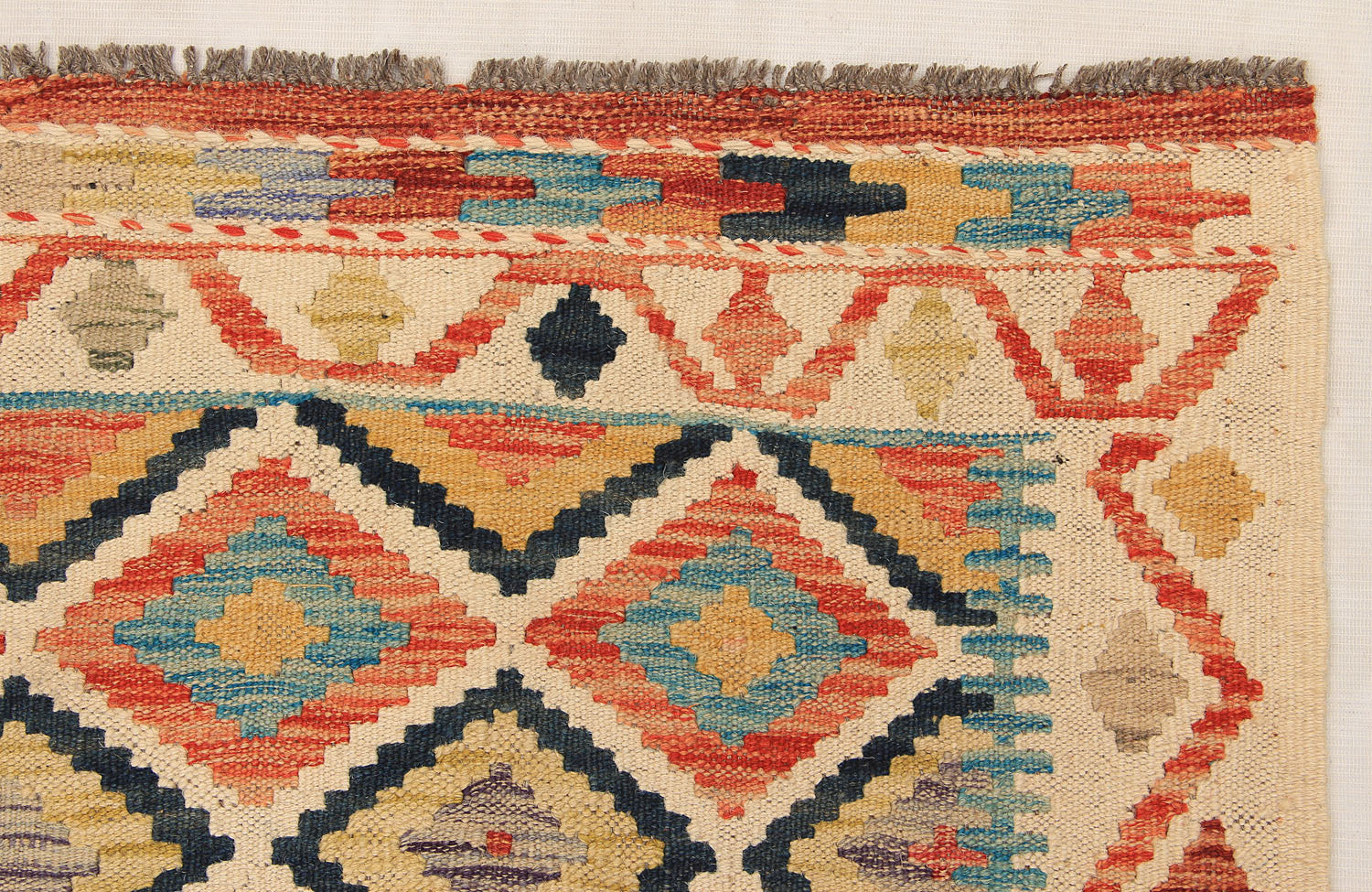 Multy Handmade Veggie Dye Kilim Rug Rectangular