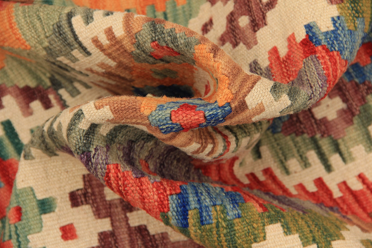 2' 6" x 8'  Multy Handmade Veggie Dye Kilim Rug Runner
