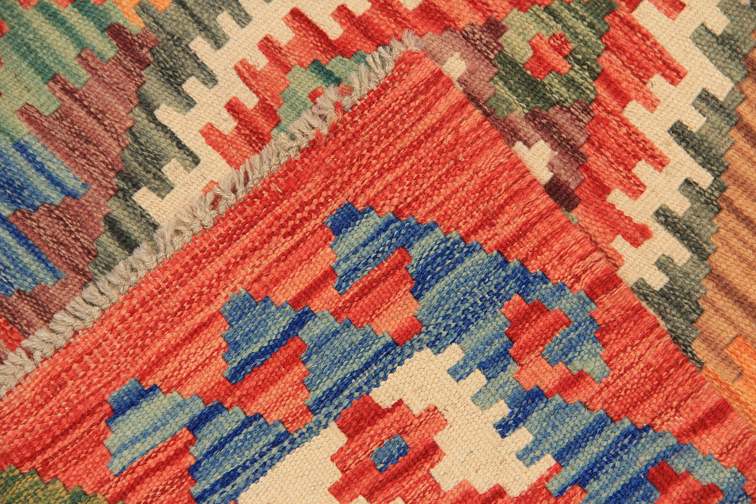 2' 6" x 8'  Multy Handmade Veggie Dye Kilim Rug Runner