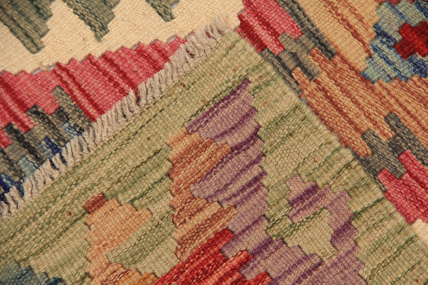 2' 6" x 8'  Multy Handmade Veggie Dye Kilim Rug Runner