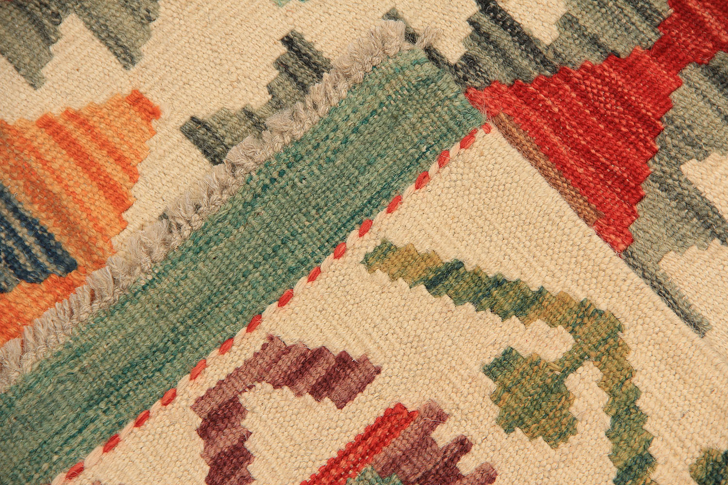 3' X 8'  Multy Handmade Veggie Dye Kilim Rug Runner