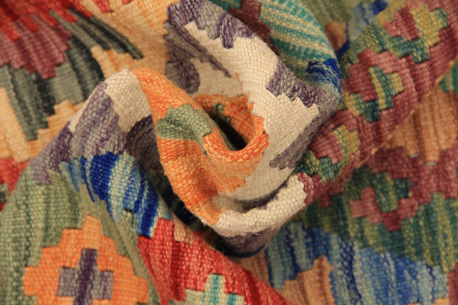 3' X 8'  Multy Handmade Veggie Dye Kilim Rug Runner