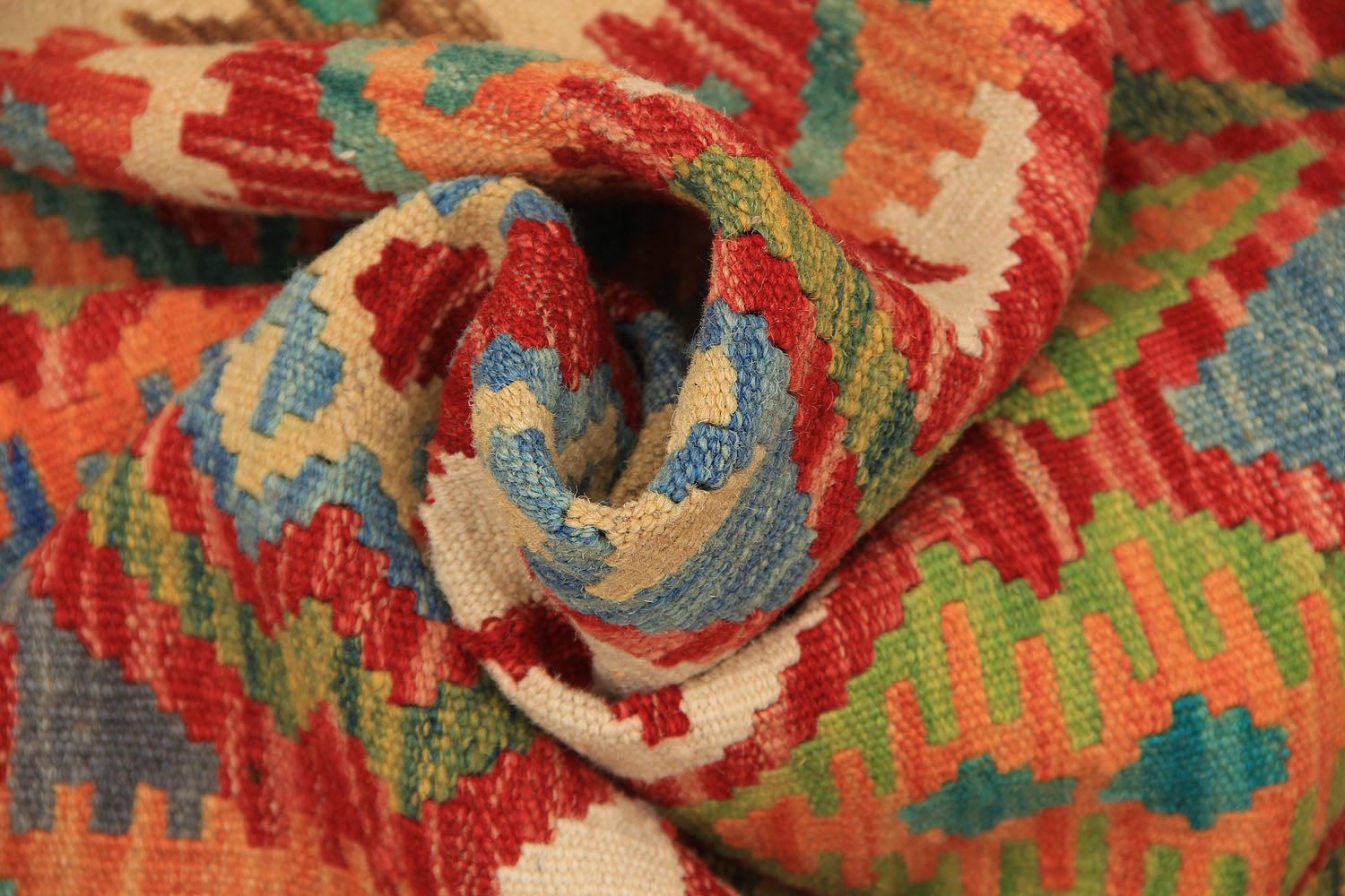 2' 6" X 7' 6"  Multy Handmade Veggie Dye Kilim Rug Runner
