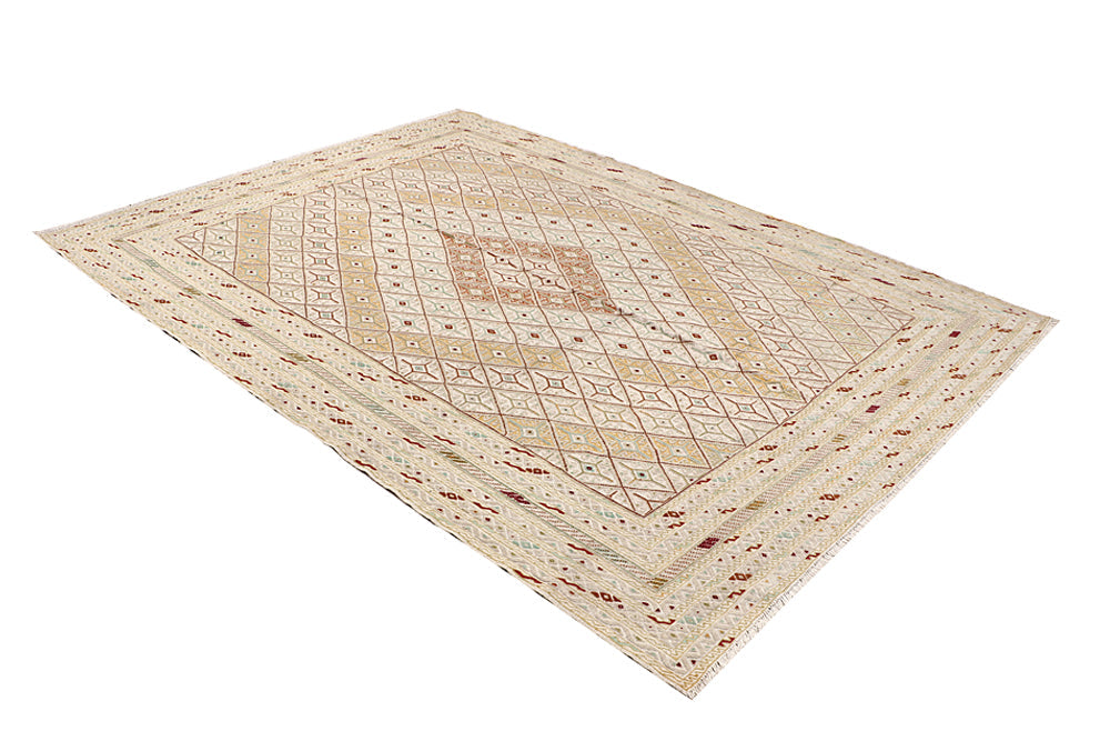 Handmade Fine Mashwani Afghan Rug