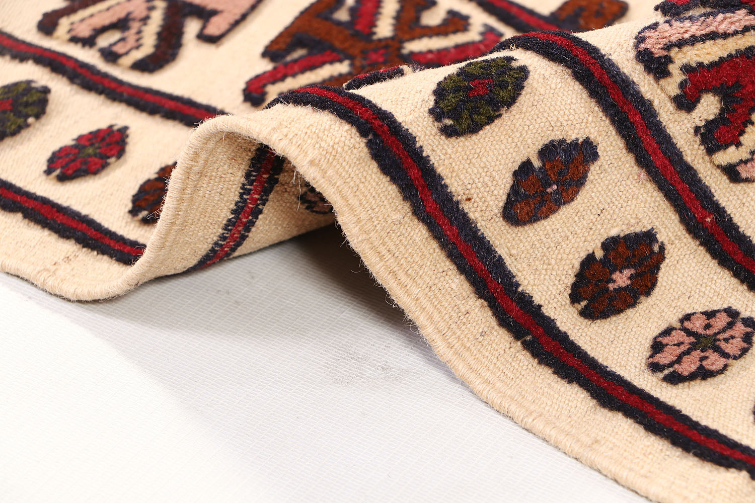 Handmade Herati Gul Afghan Rug