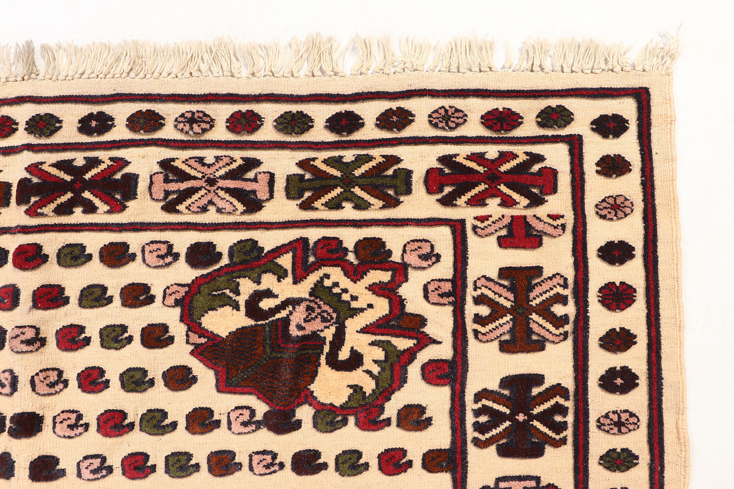 Handmade Herati Gul Afghan Rug