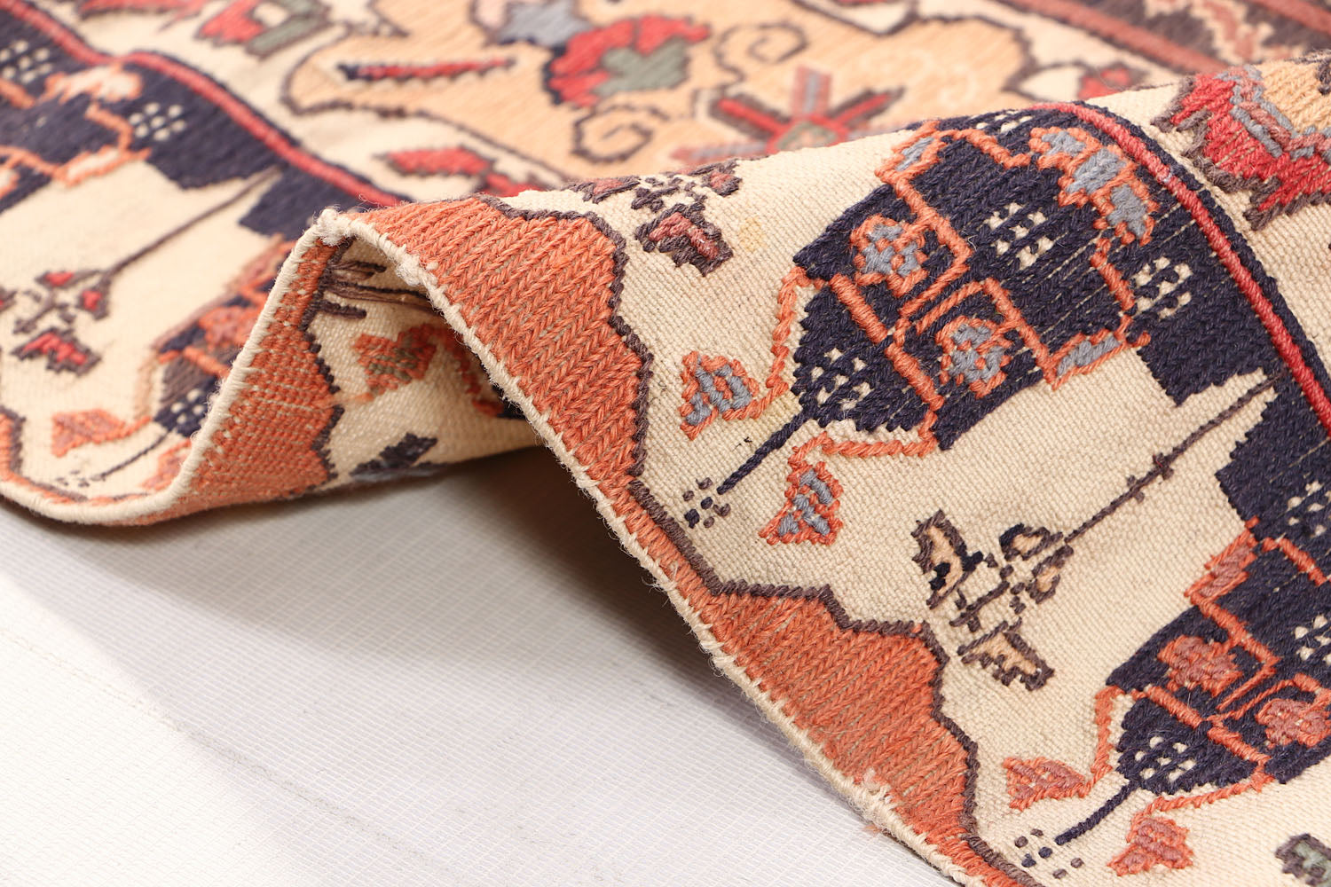 Handmade Herati Gul Afghan Rug