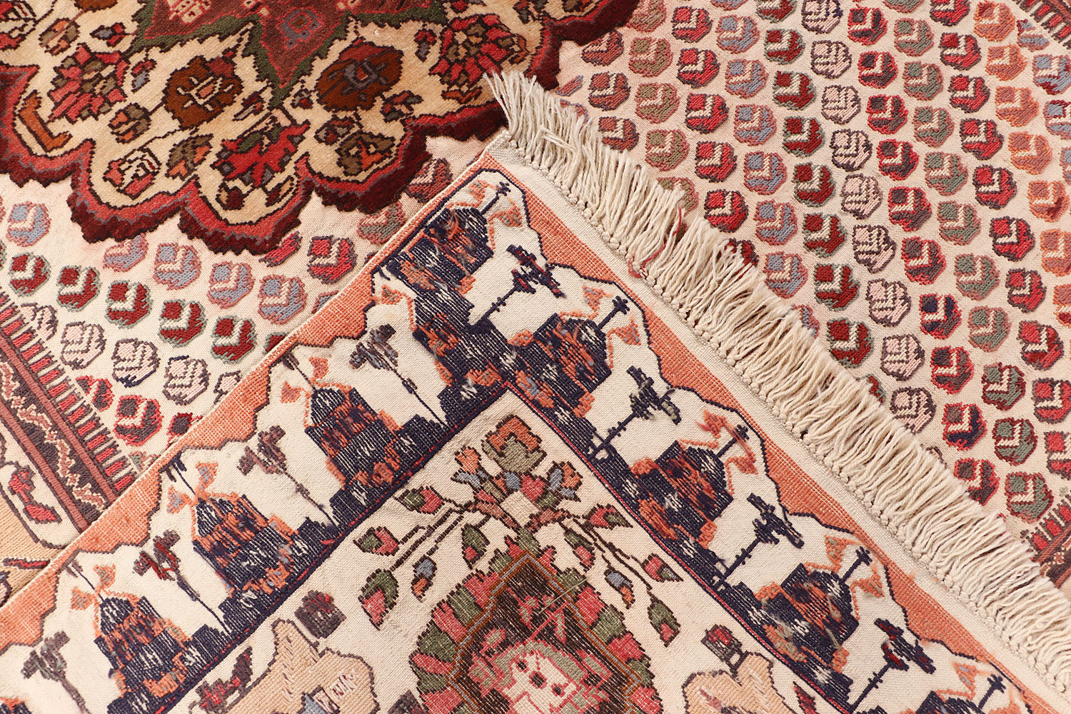 Handmade Herati Gul Afghan Rug