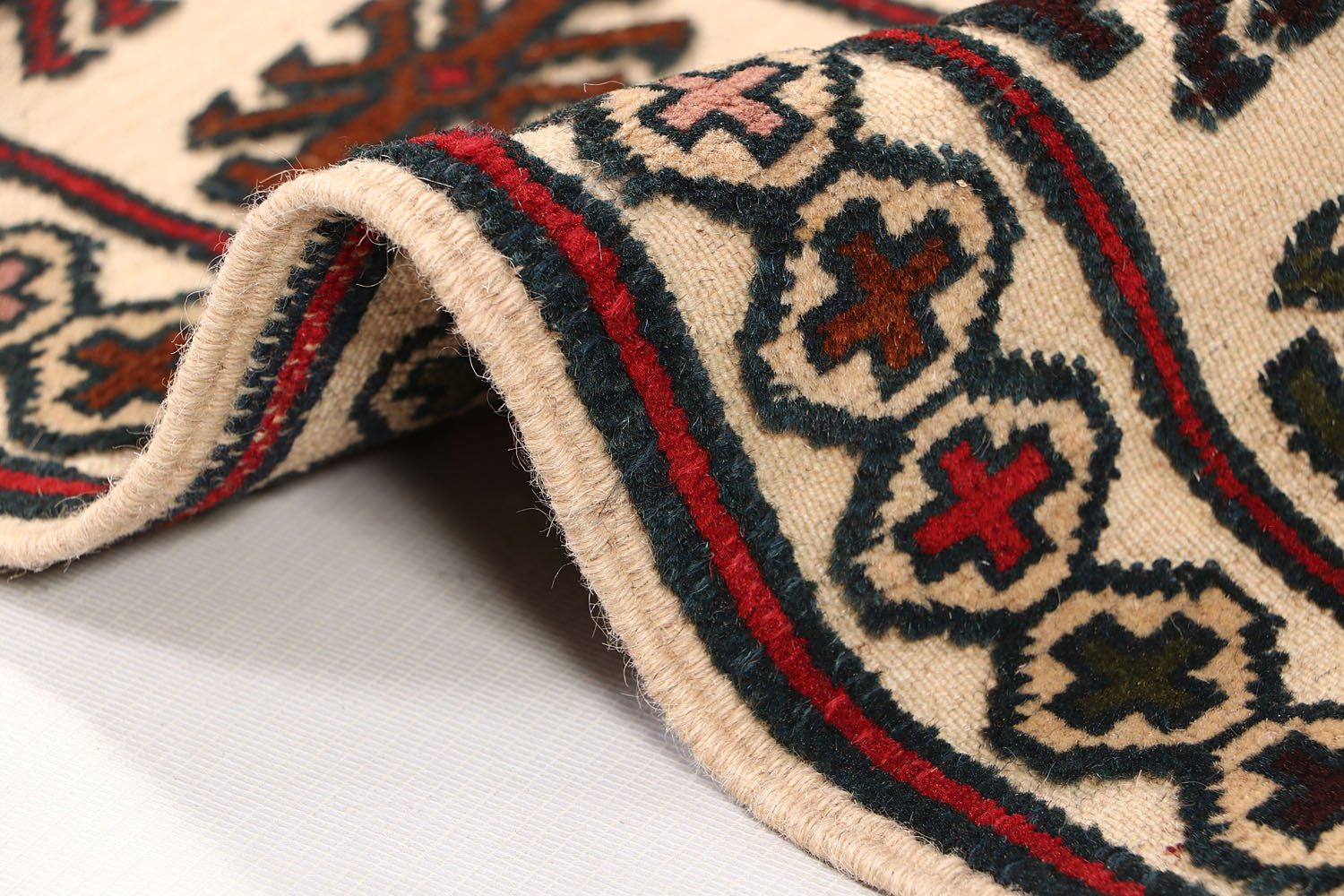 Handmade Herati Gul Afghan Rug