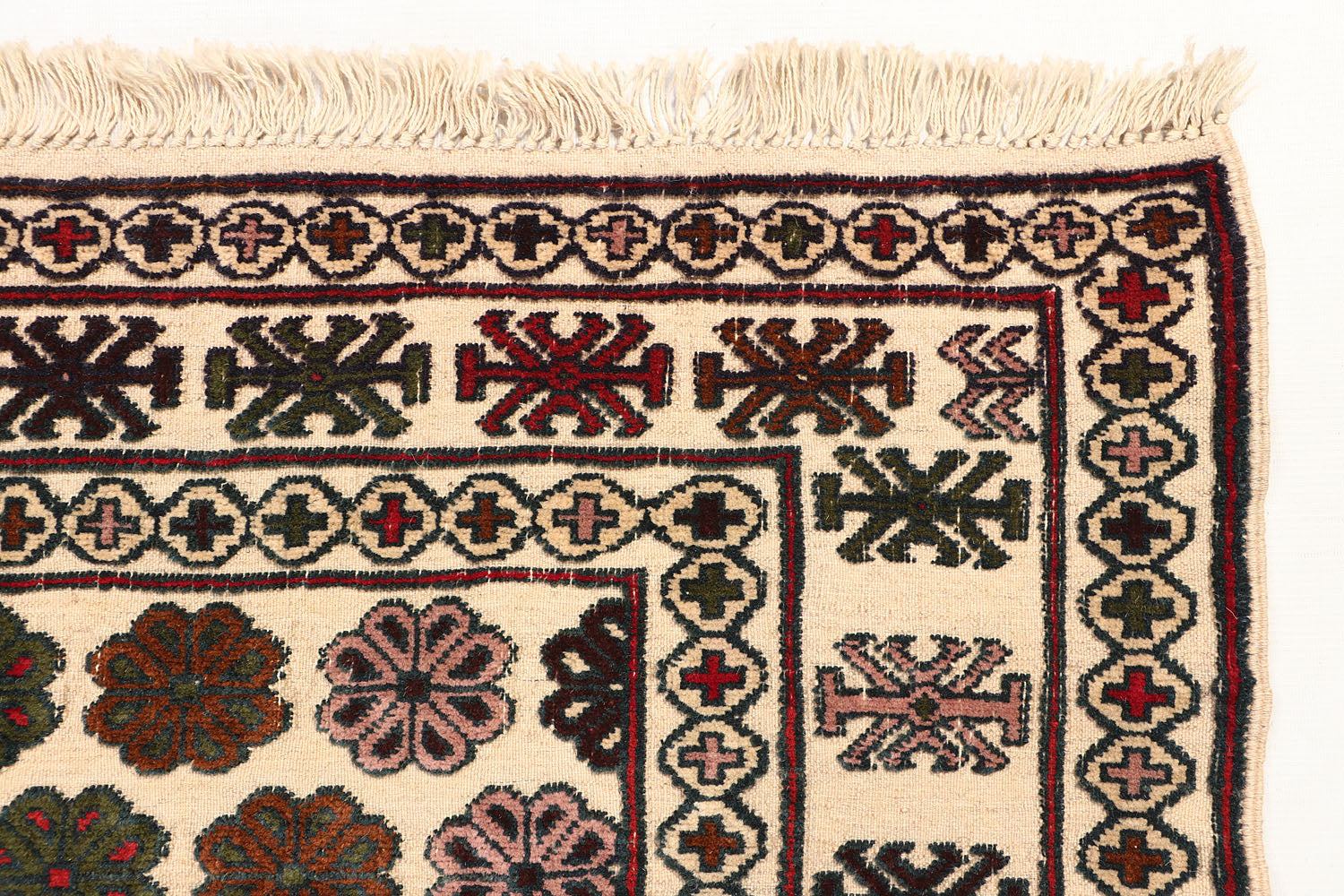 Handmade Herati Gul Afghan Rug
