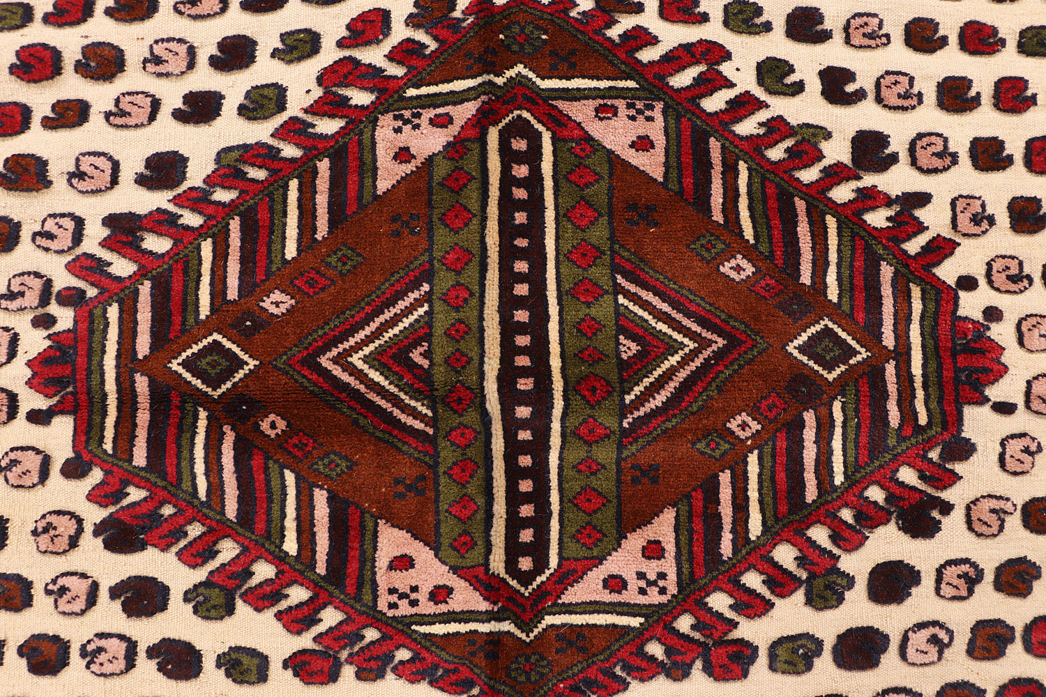 Handmade Herati Gul Afghan Rug