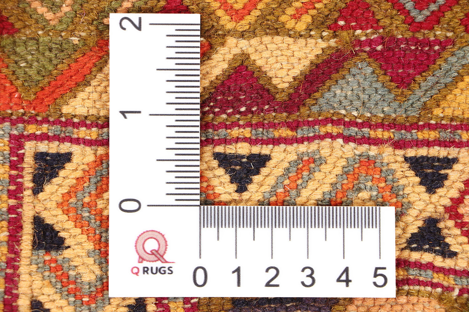 2' 6" x 4'  Multy Handmade Nakhunak Afghan Rug Rectangular