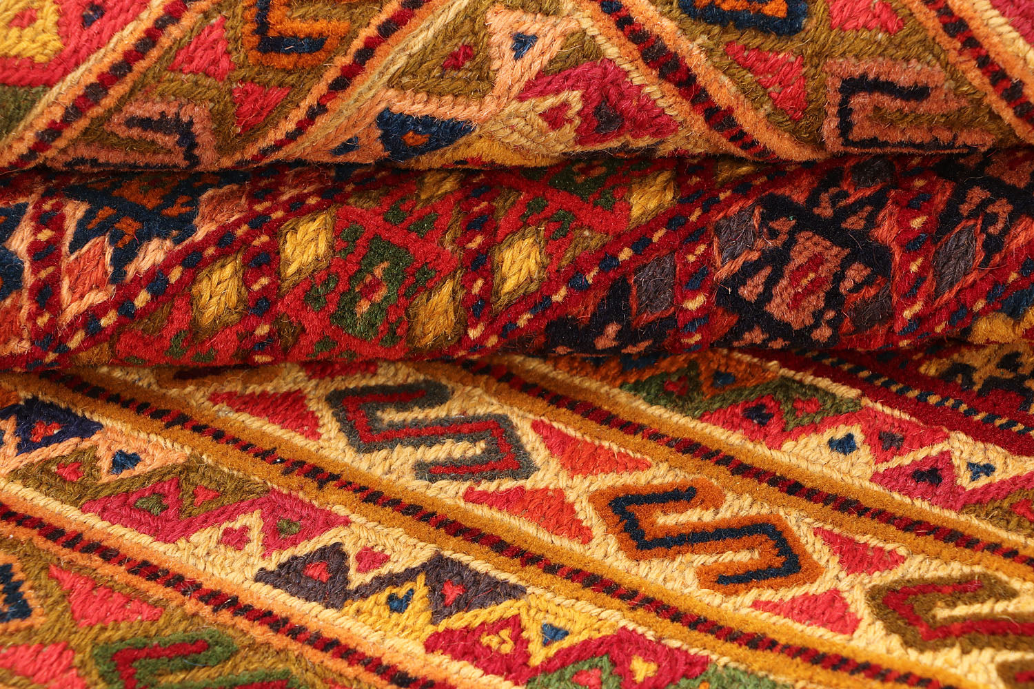 3' X 4'  Multy Handmade Nakhunak Afghan Rug Rectangular