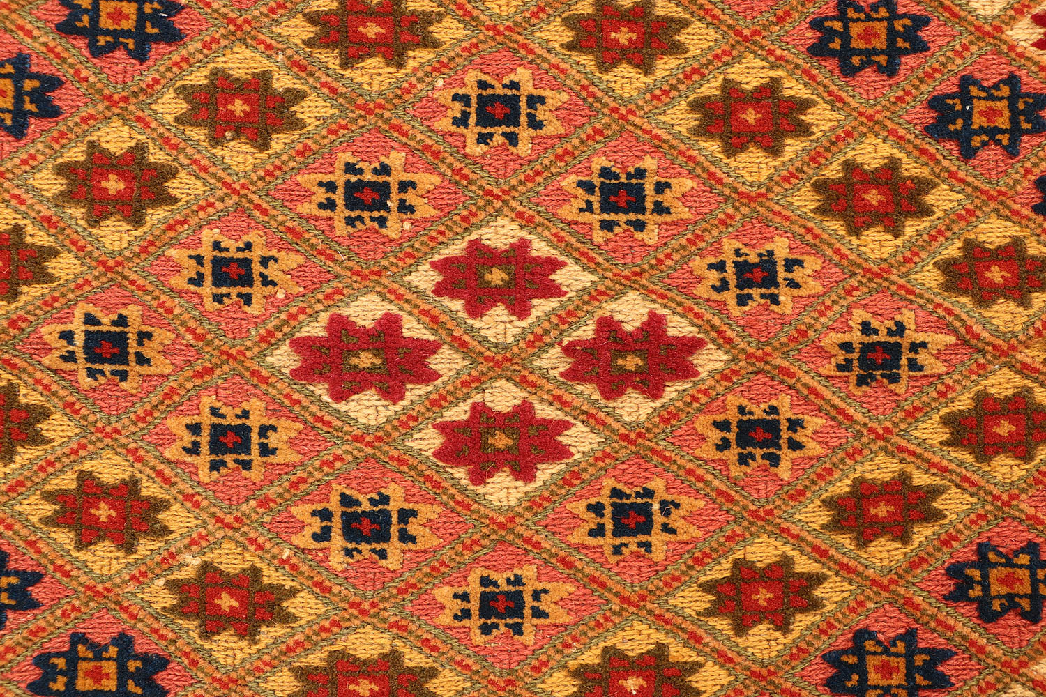 2' 6" x 4'  Multy Handmade Nakhunak Afghan Rug Rectangular