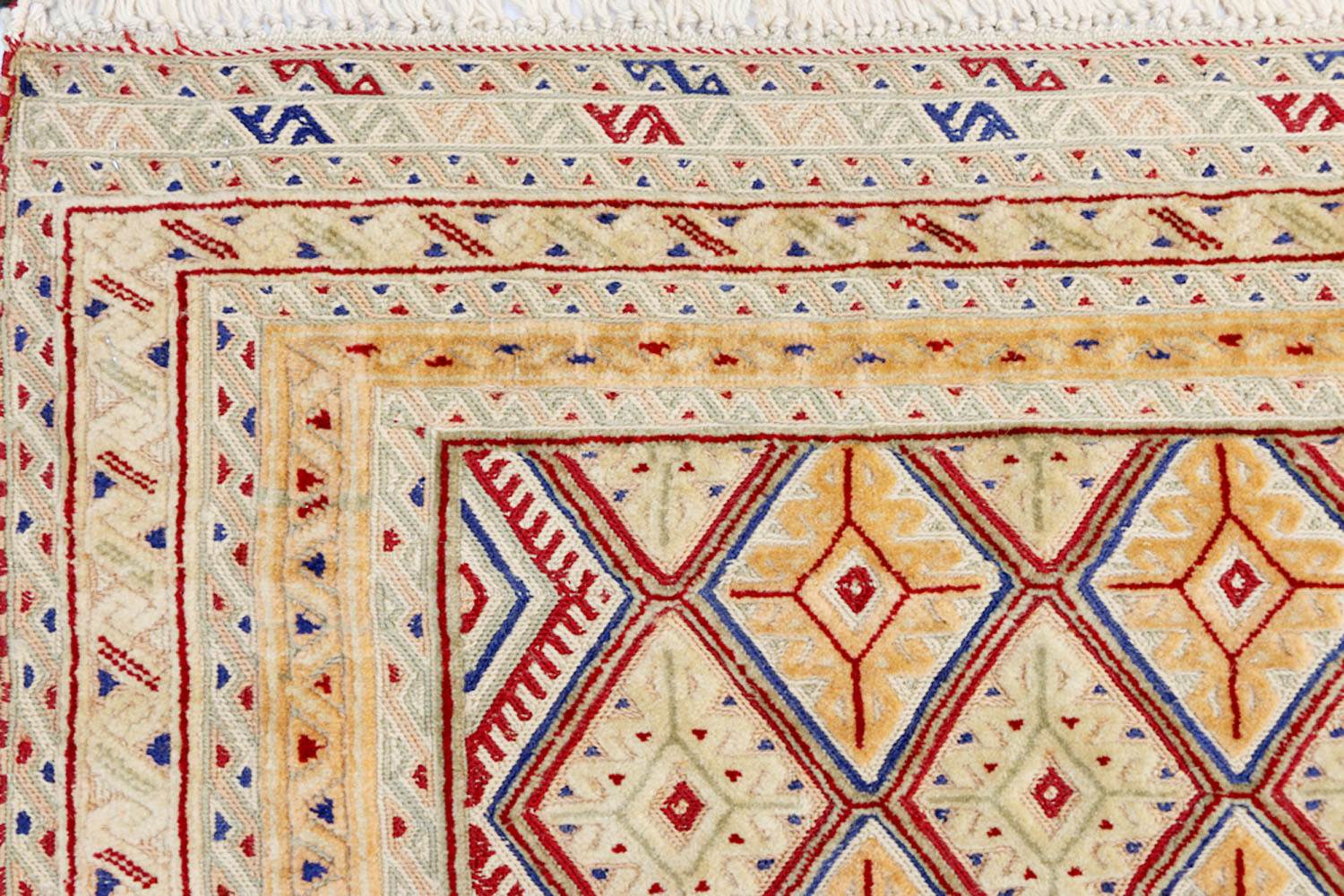 3' X 4'  L.brown Handmade Nakhunak Afghan Rug Rectangular