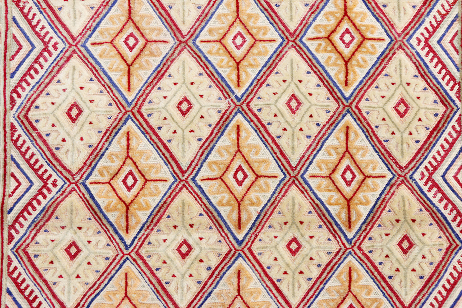 3' X 4'  L.brown Handmade Nakhunak Afghan Rug Rectangular