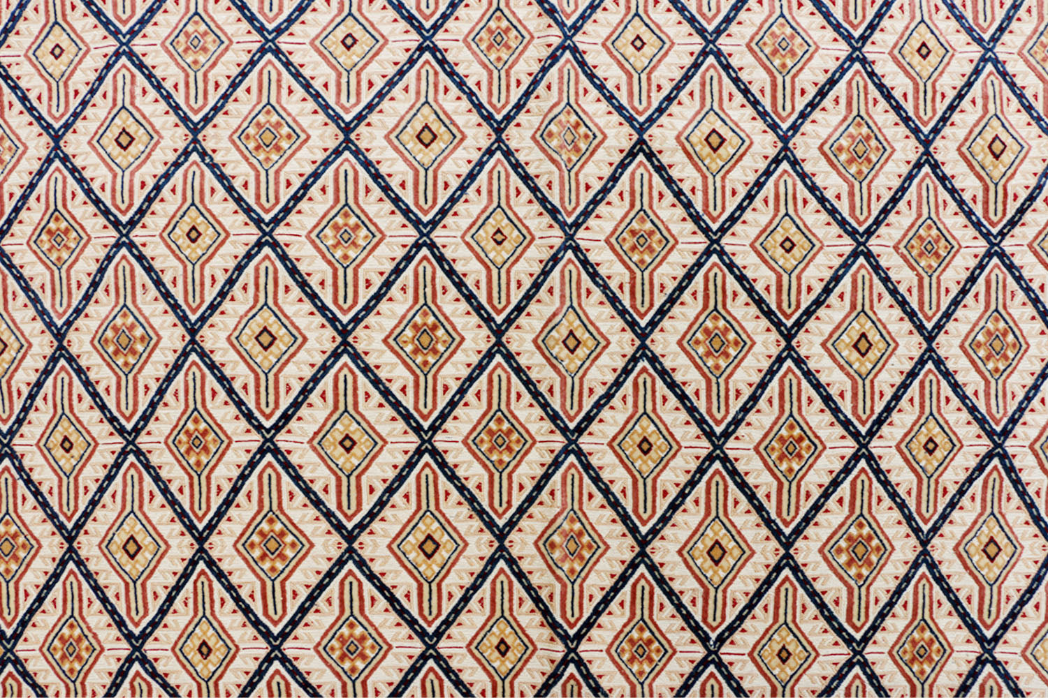 6' 6" X 6' 6"  L.brown Handmade Nakhunak Afghan Rug Square
