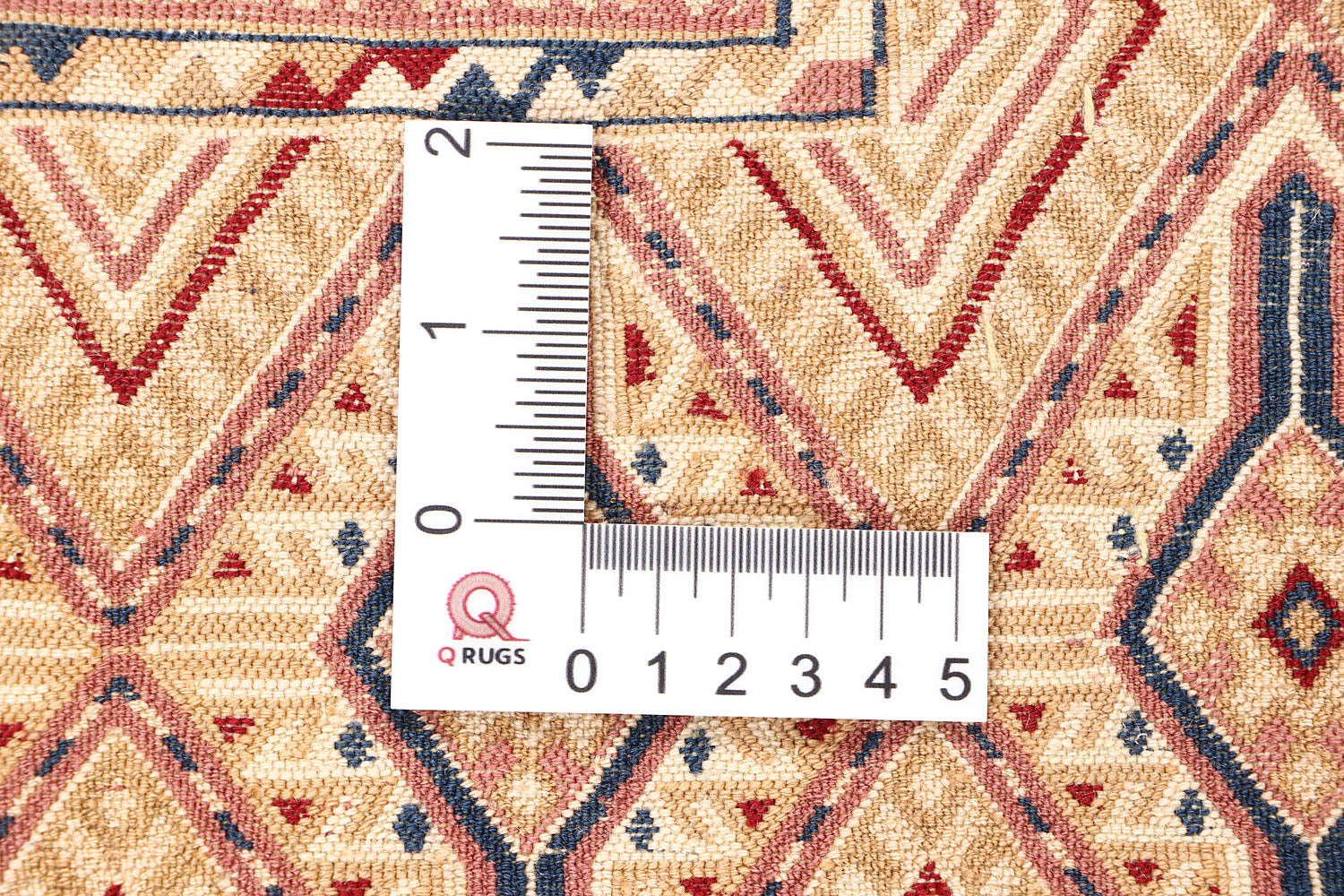 6' 6" X 6' 6"  L.brown Handmade Nakhunak Afghan Rug Square