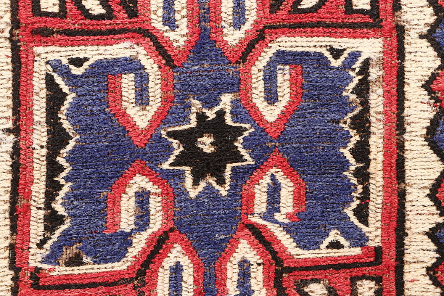 6' x 9'  Ivory Handmade Saghari Kilim Rug Rectangular