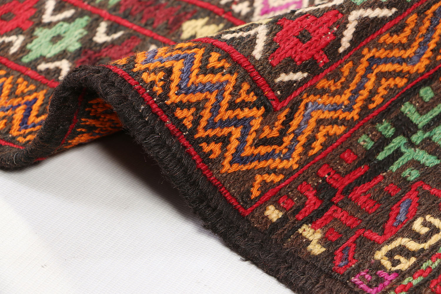 6' x 9'  Ivory Handmade Saghari Kilim Rug Rectangular