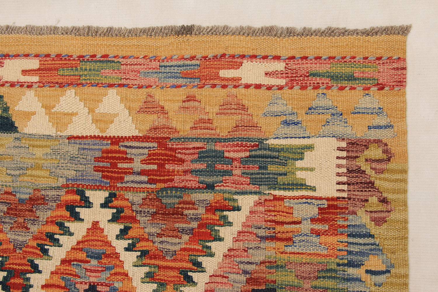 3' X 4'  Multy Handmade Veggie Dye Kilim Rug Rectangular