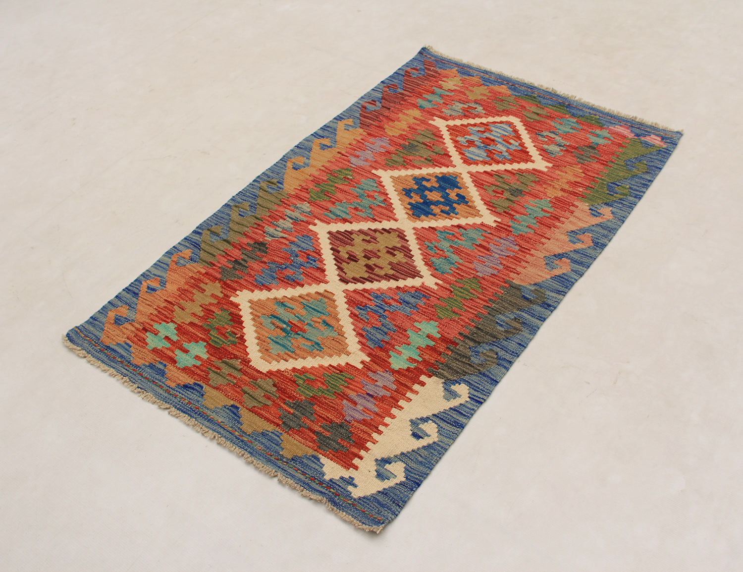 3' x 5'  Multy Handmade Veggie Dye Kilim Rug Rectangular