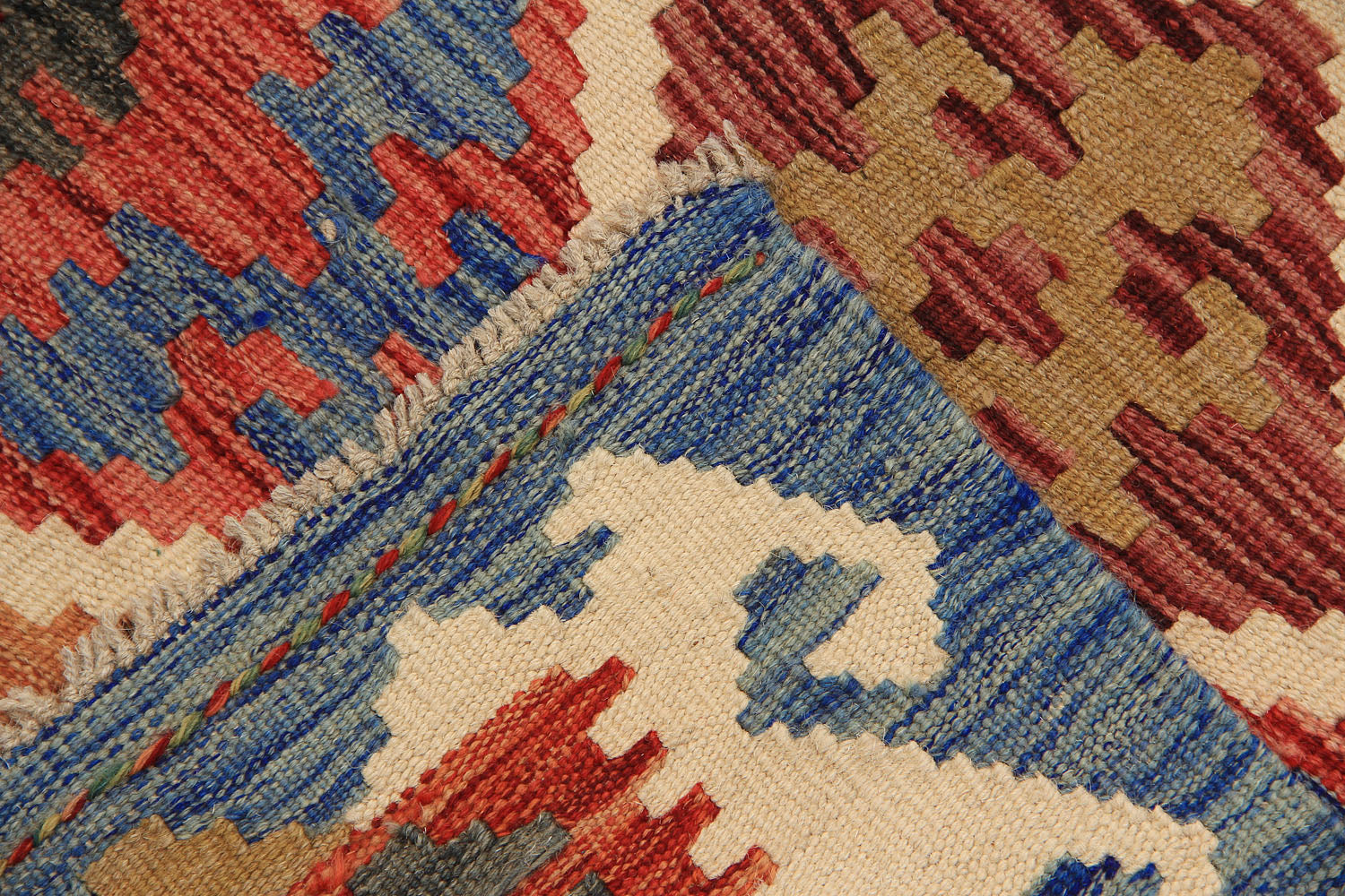 3' x 5'  Multy Handmade Veggie Dye Kilim Rug Rectangular
