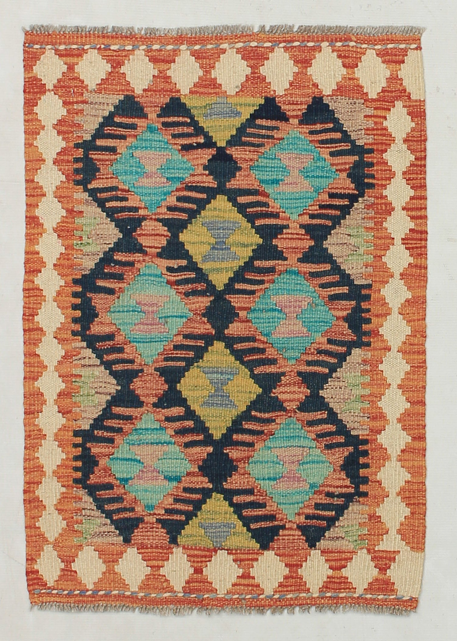 2' x 3'  Multy Handmade Veggie Dye Kilim Rug Rectangular