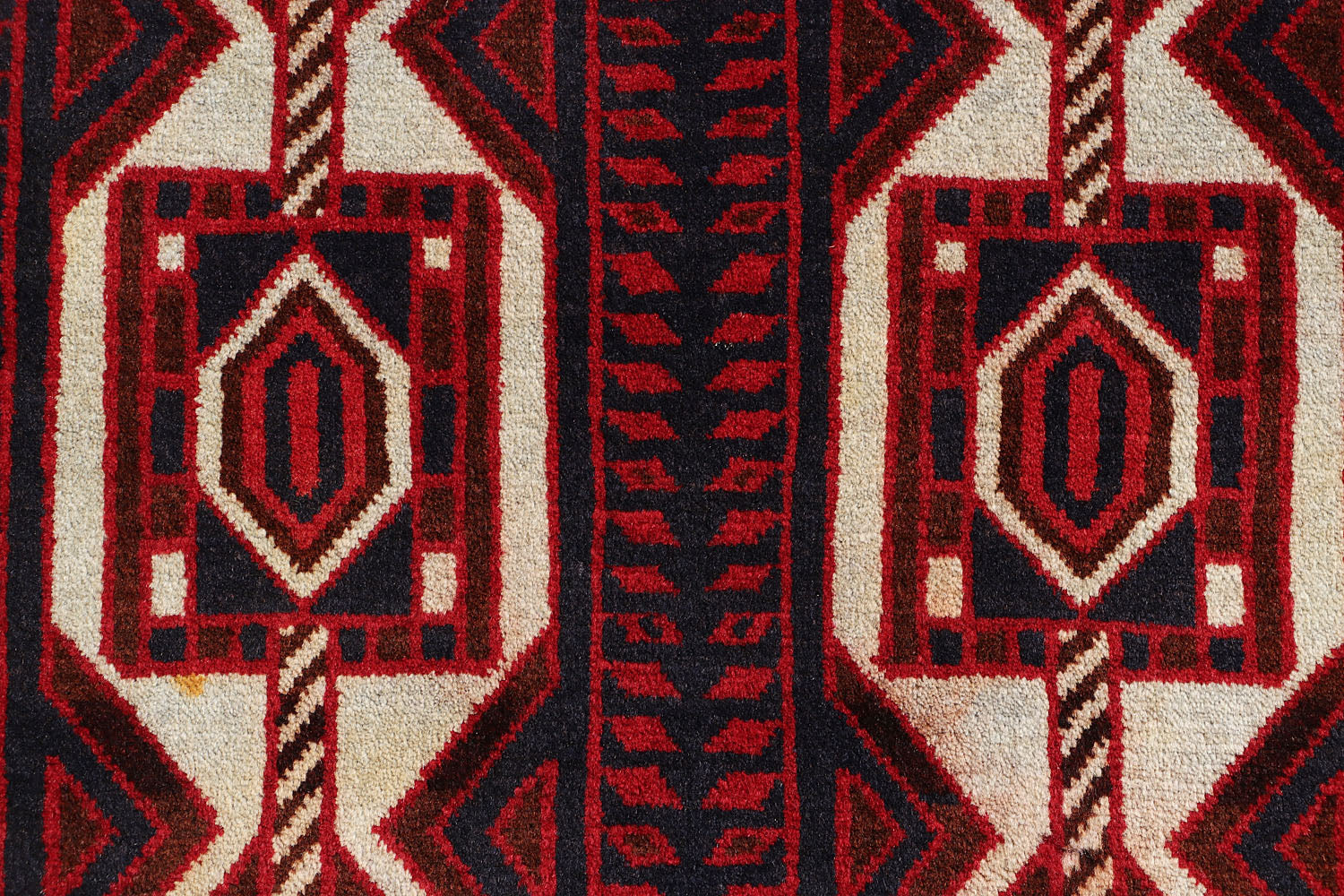 3' x 5'  Blue Handmade Adraskan Baluchi Afghan Rug Rectangular