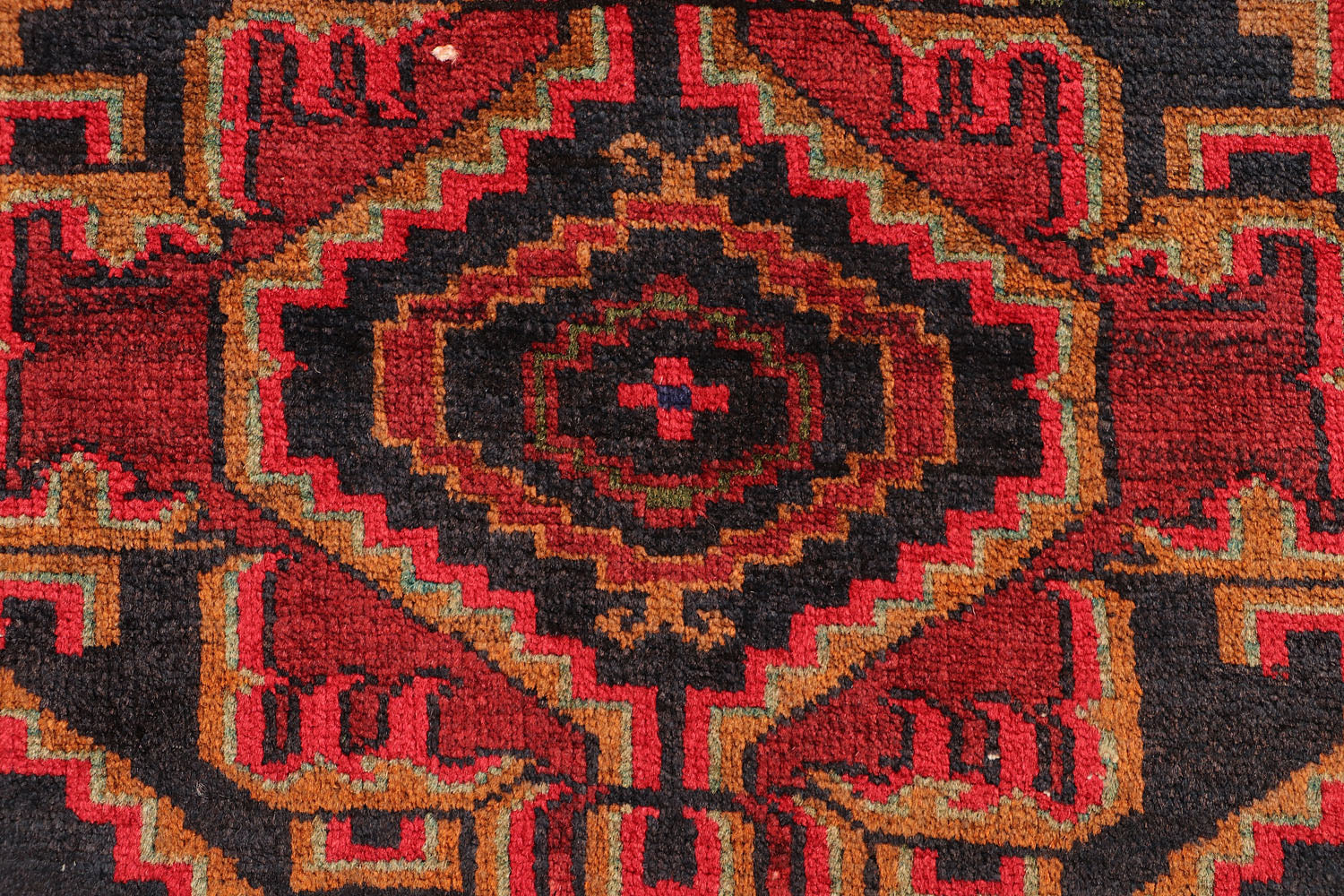 3' x 5'  Black Handmade Adraskan Baluchi Afghan Rug Rectangular