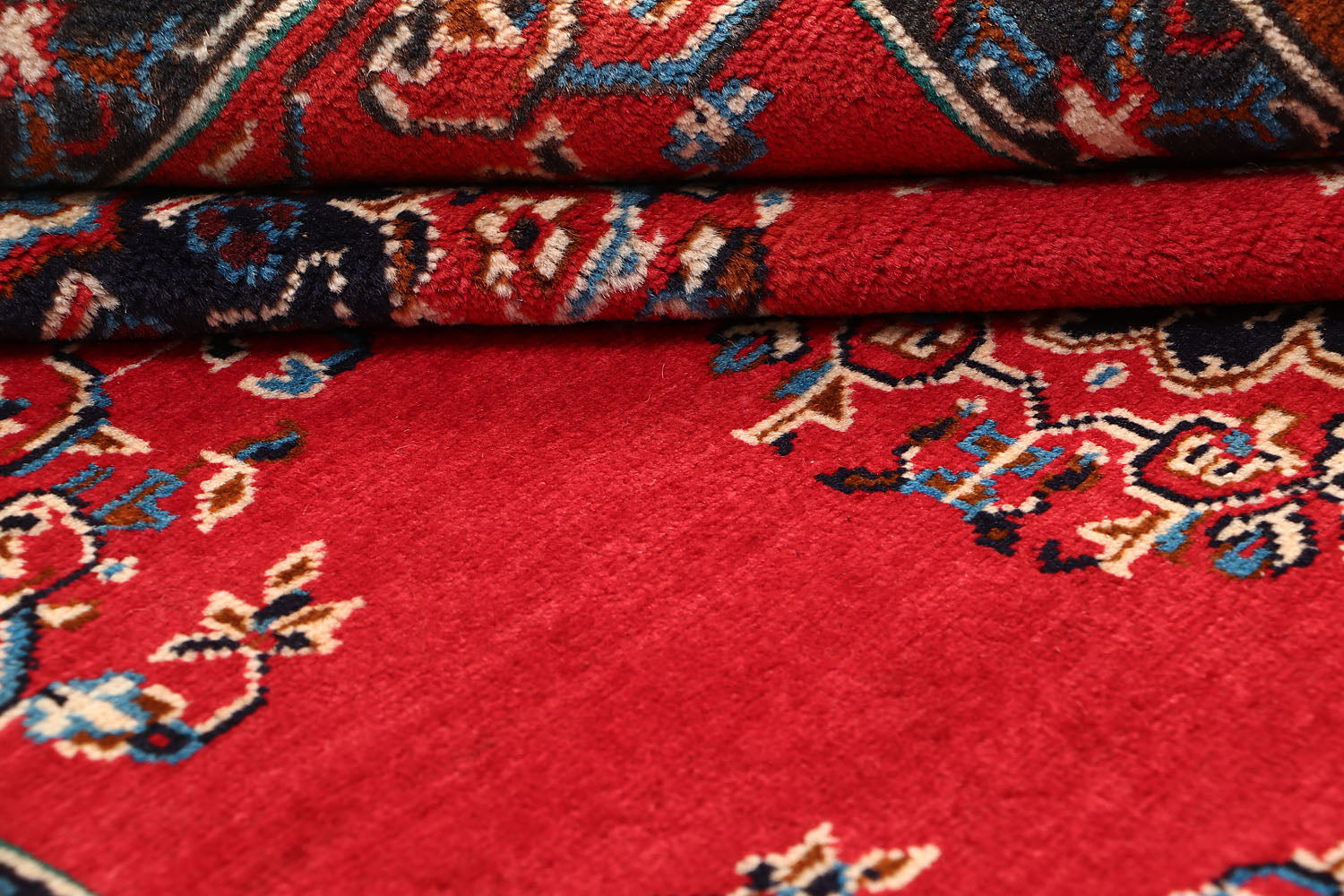 4' 6" x 6' 6  Red Handmade Adraskan Baluchi Afghan Rug Rectangular