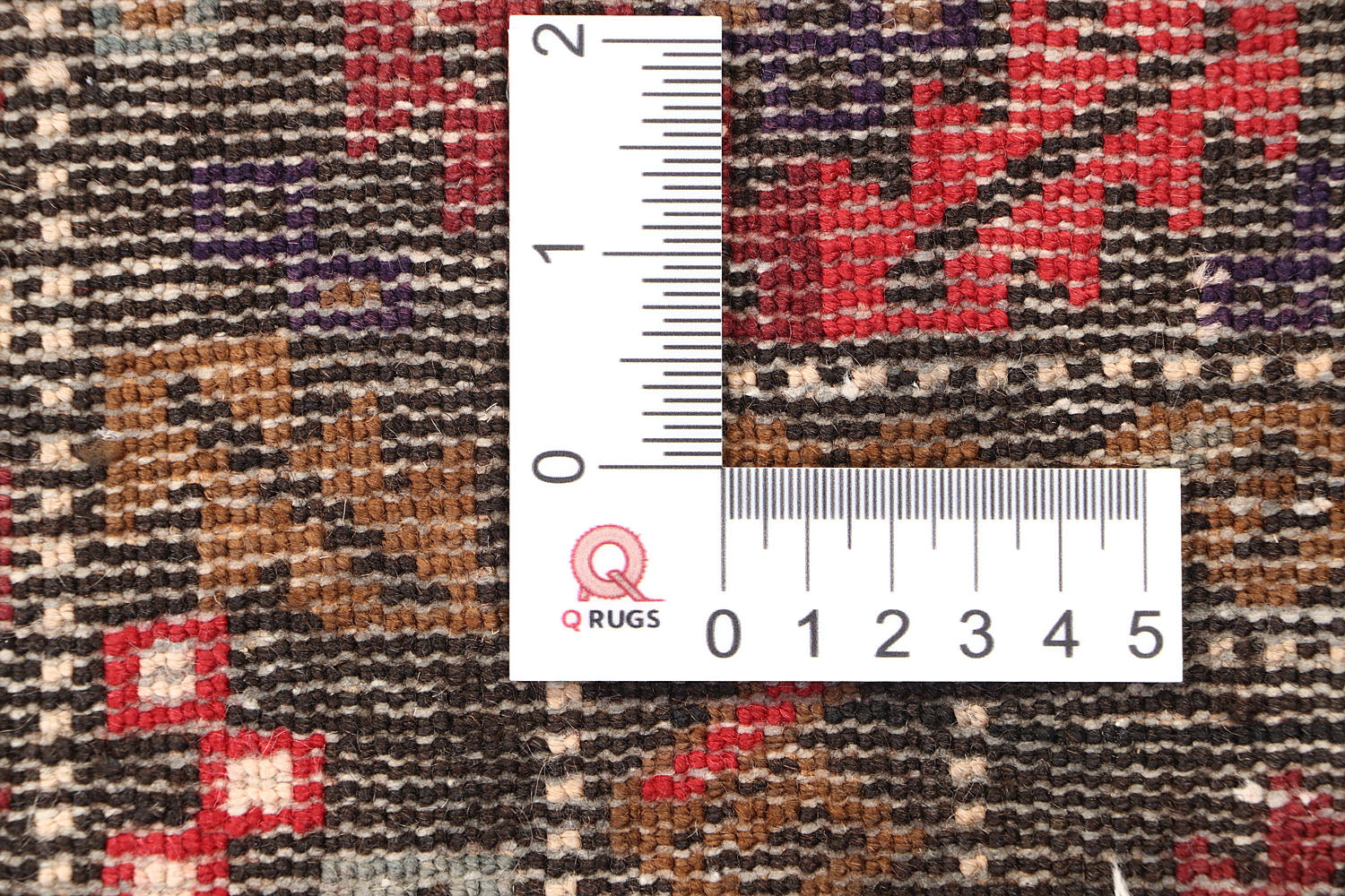 Brown Handmade Adraskan Baluchi Afghan Rug Rectangular