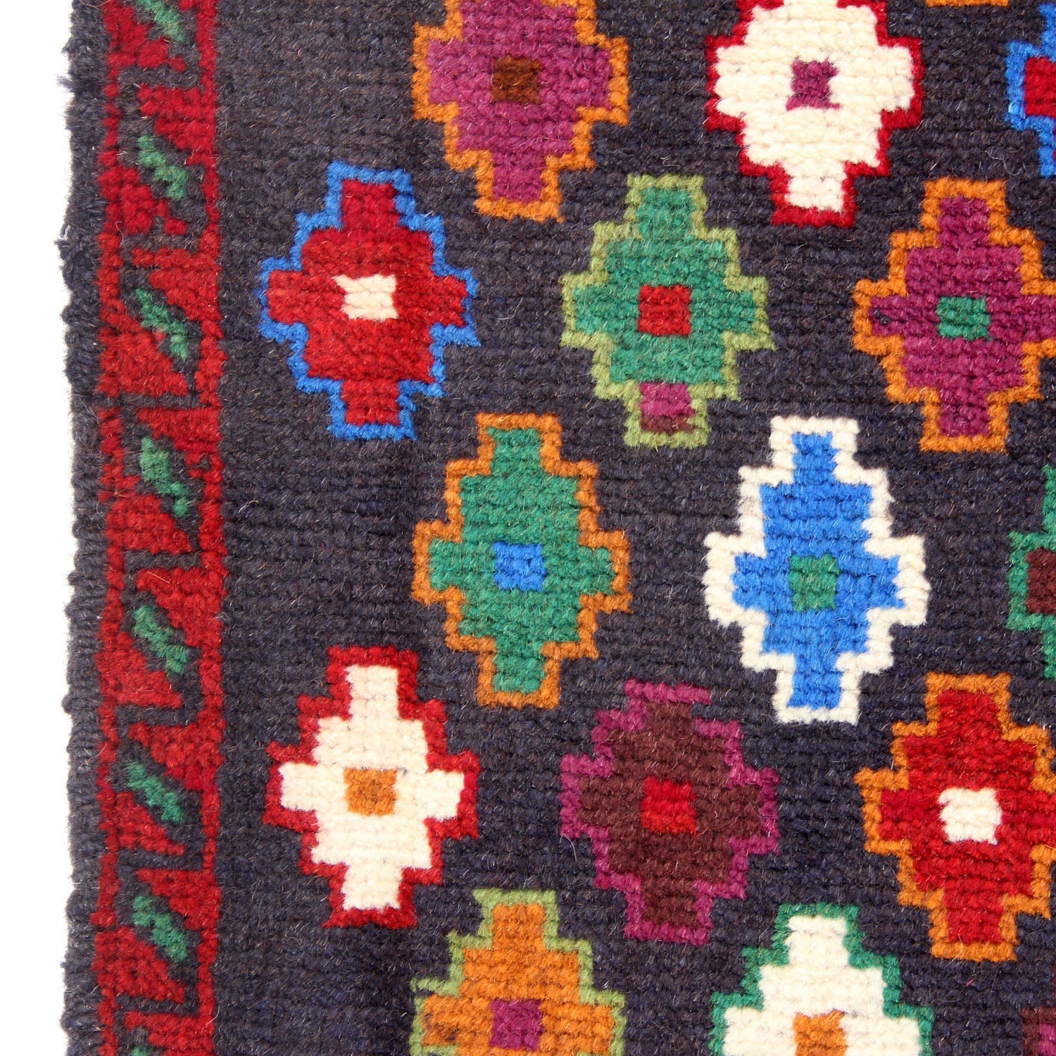 3' X 5'  Blue Handmade Kohistani Baluchi Afghan Rug Rectangular