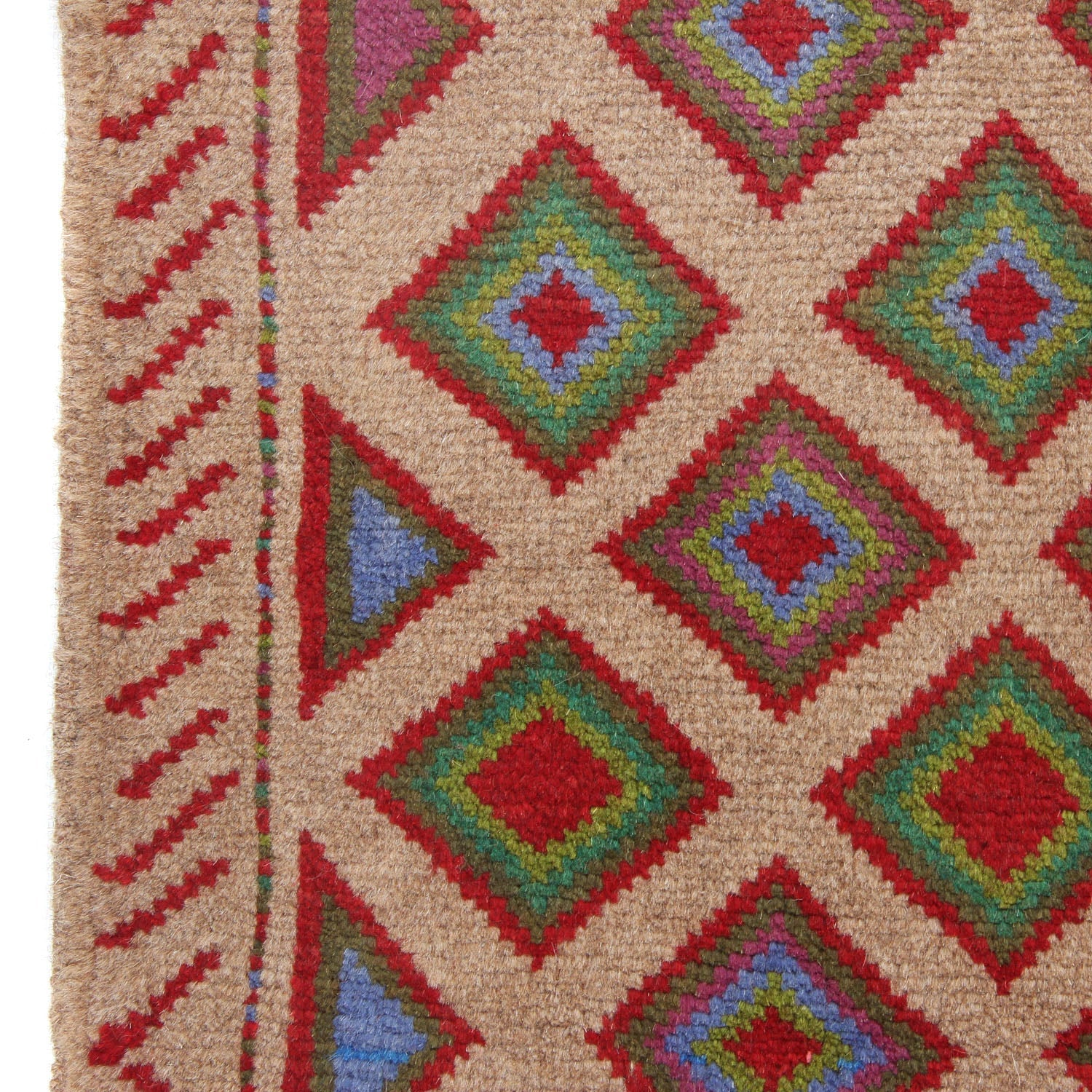 3' x 5'  L.brown Handmade Kohistani Baluchi Afghan Rug Rectangular
