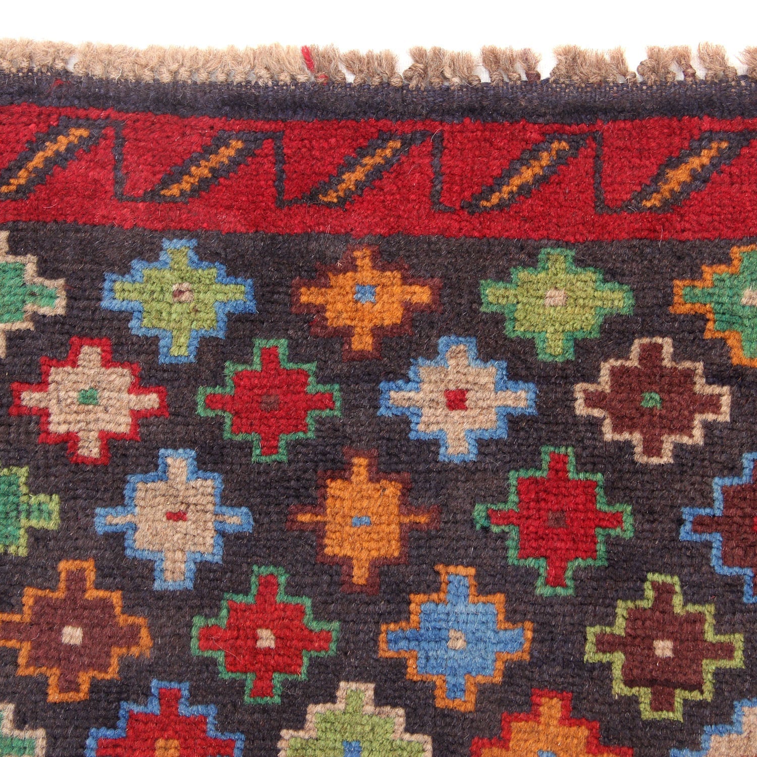 3' x 5'  Blue Handmade Kohistani Baluchi Afghan Rug Rectangular