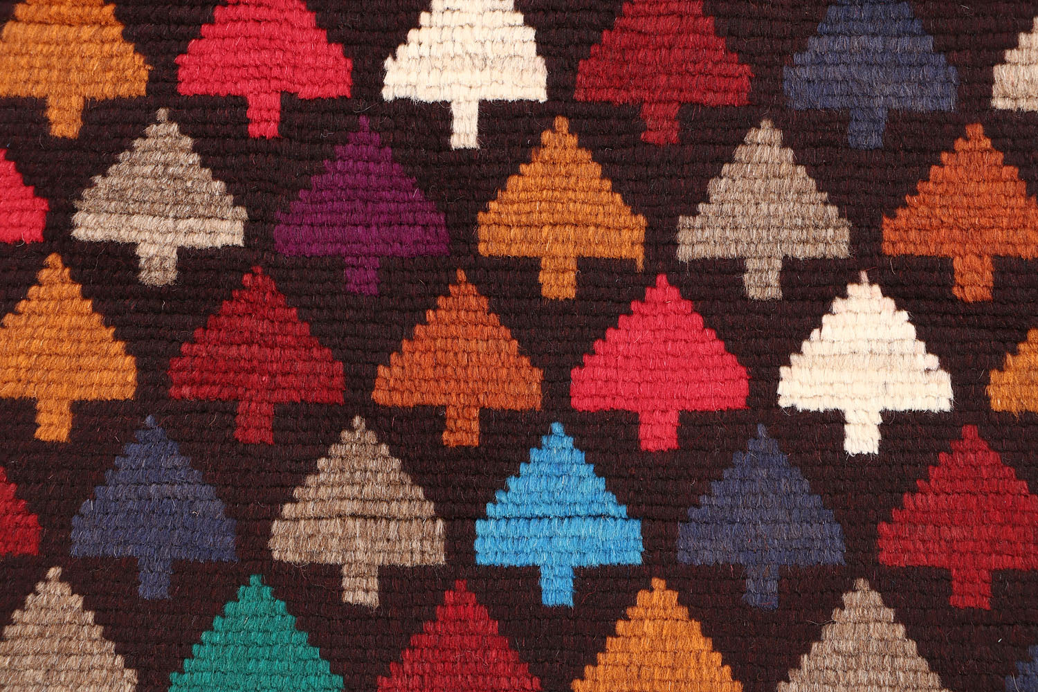 3' x 5'  Brown Handmade Kohistani Baluchi Afghan Rug Rectangular