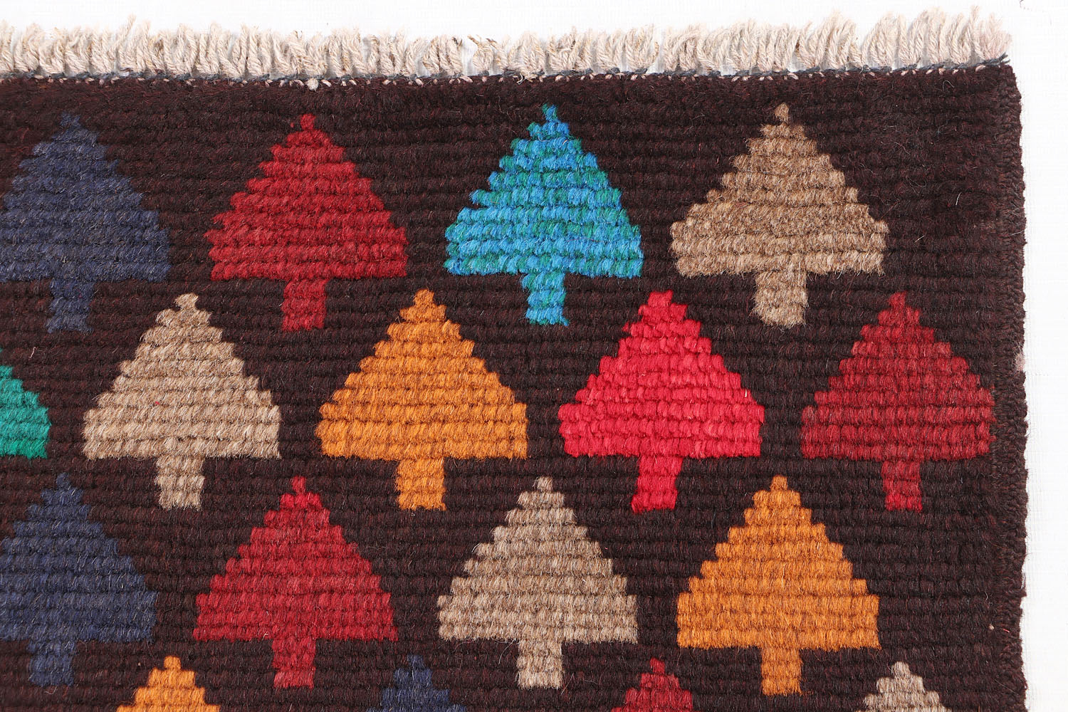3' x 5'  Brown Handmade Kohistani Baluchi Afghan Rug Rectangular
