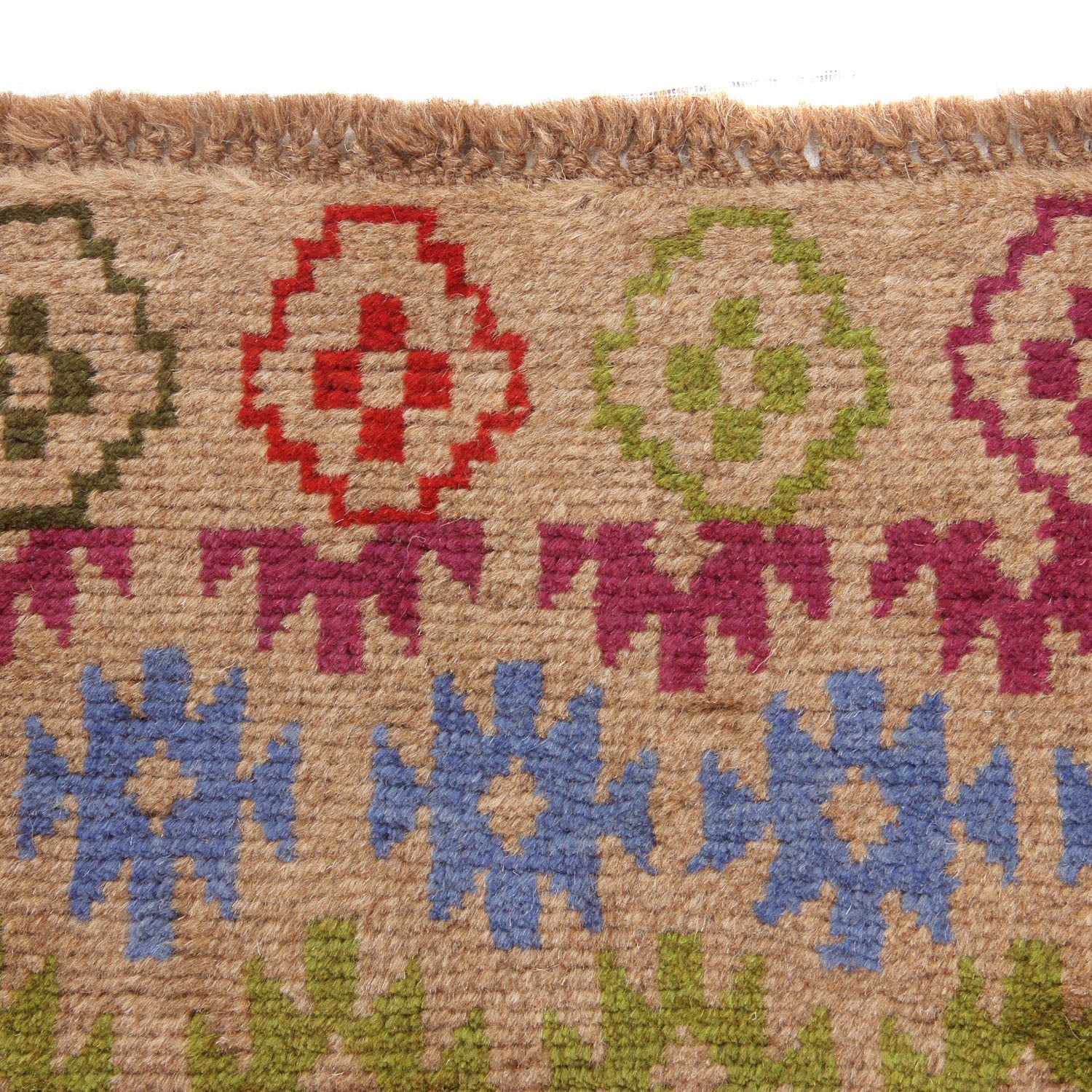 3' x 5'  L.brown Handmade Kohistani Baluchi Afghan Rug Rectangular