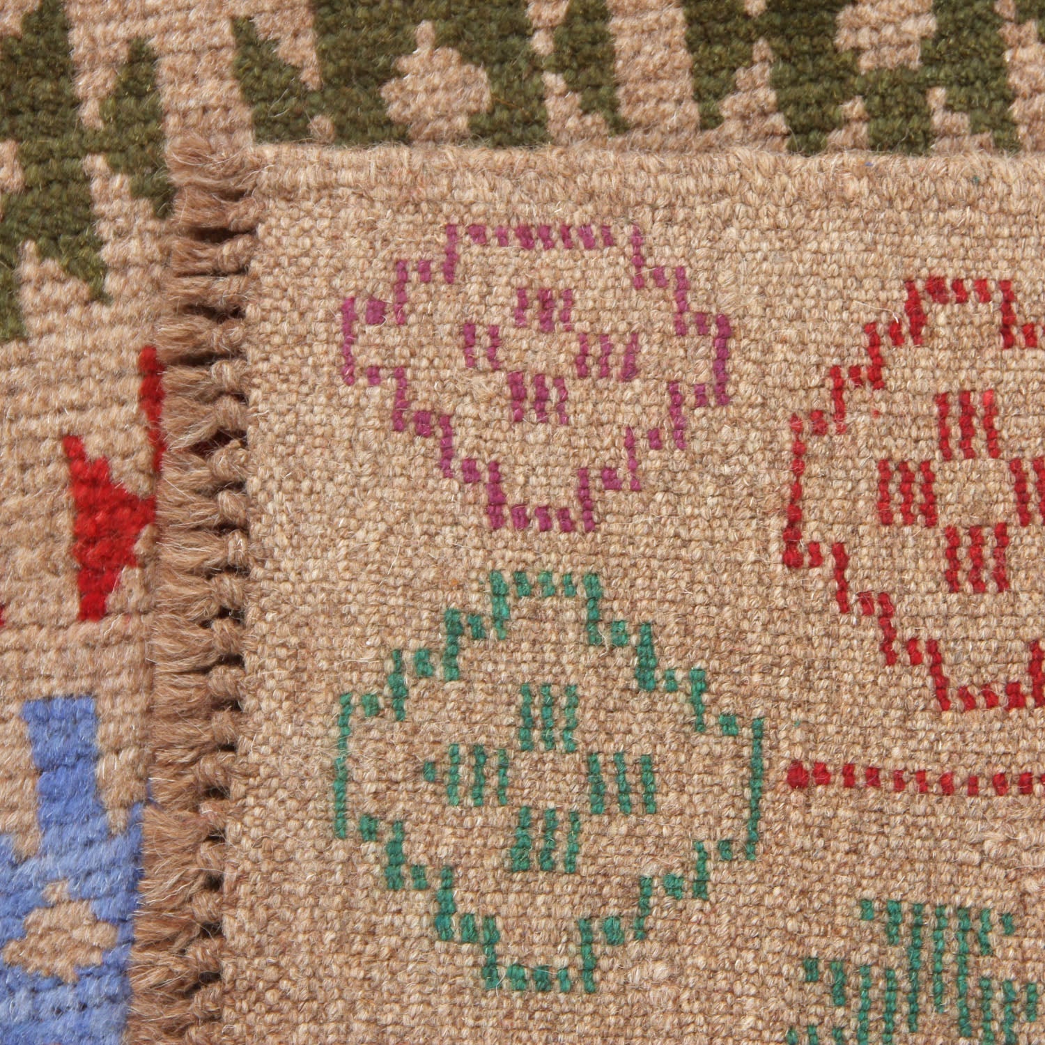 3' x 5'  L.brown Handmade Kohistani Baluchi Afghan Rug Rectangular