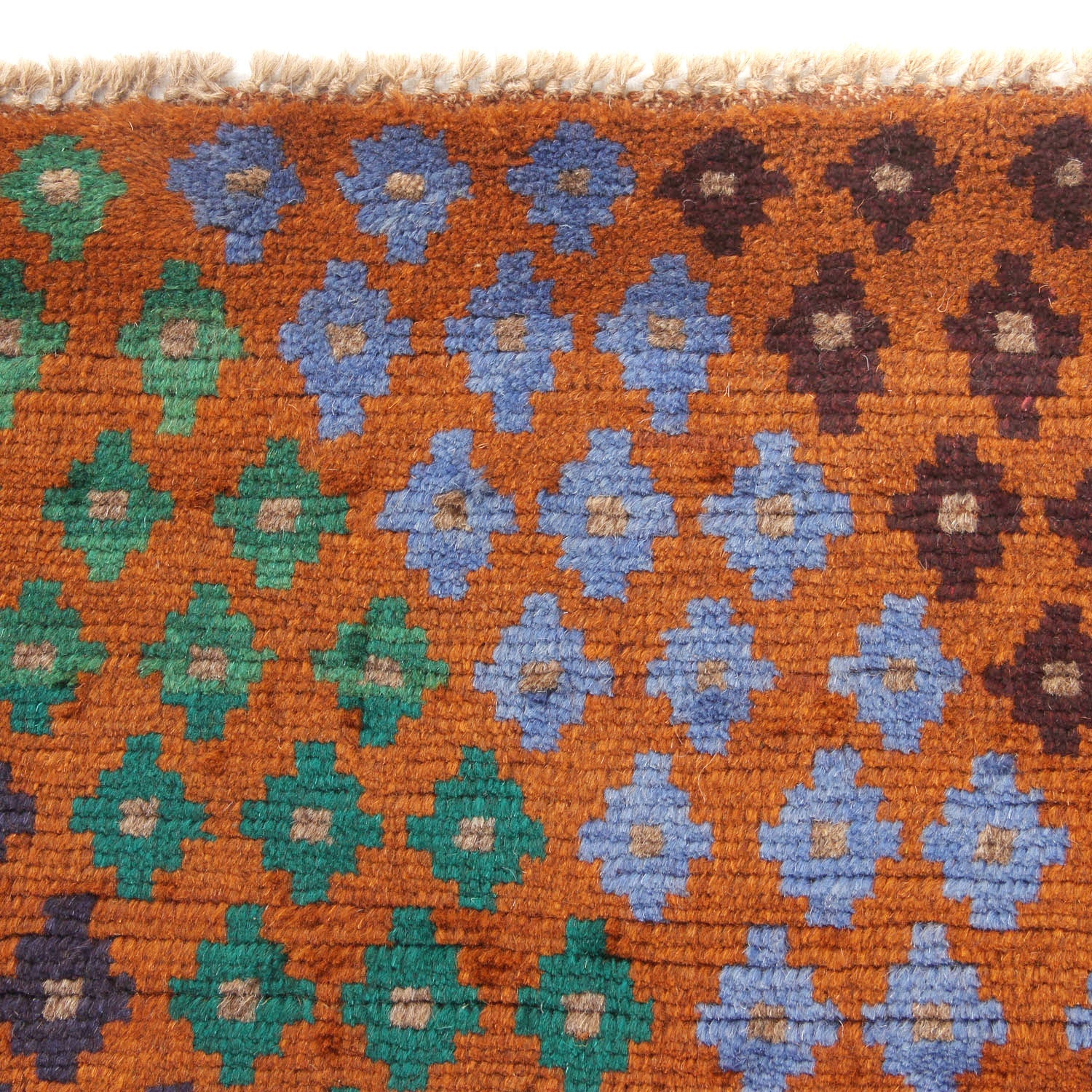 3' X 5'  Gold Handmade Kohistani Baluchi Afghan Rug Rectangular