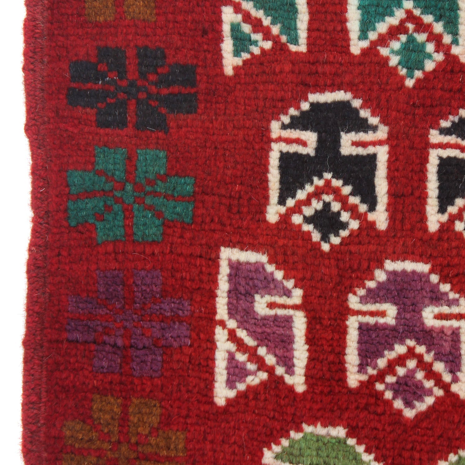 3' x 5'  Red Handmade Kohistani Baluchi Afghan Rug Rectangular