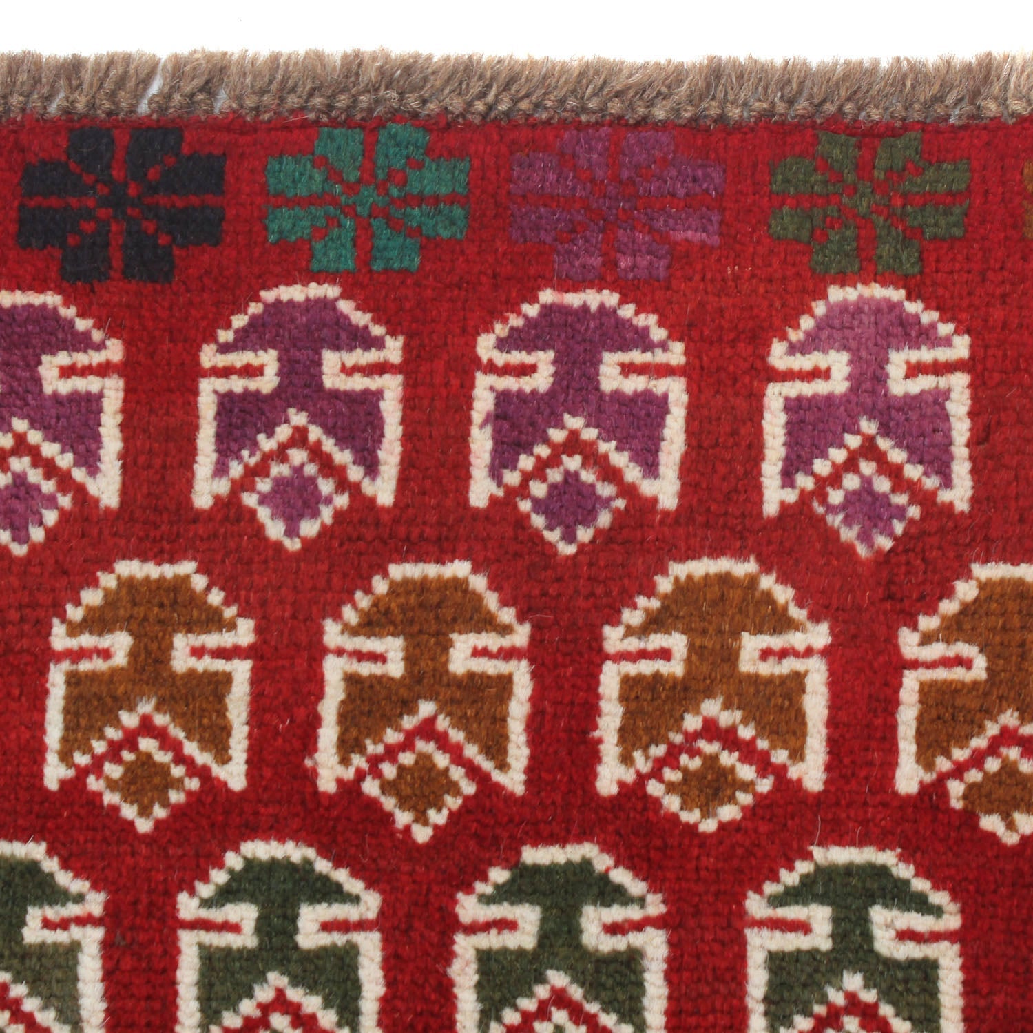 3' x 5'  Red Handmade Kohistani Baluchi Afghan Rug Rectangular
