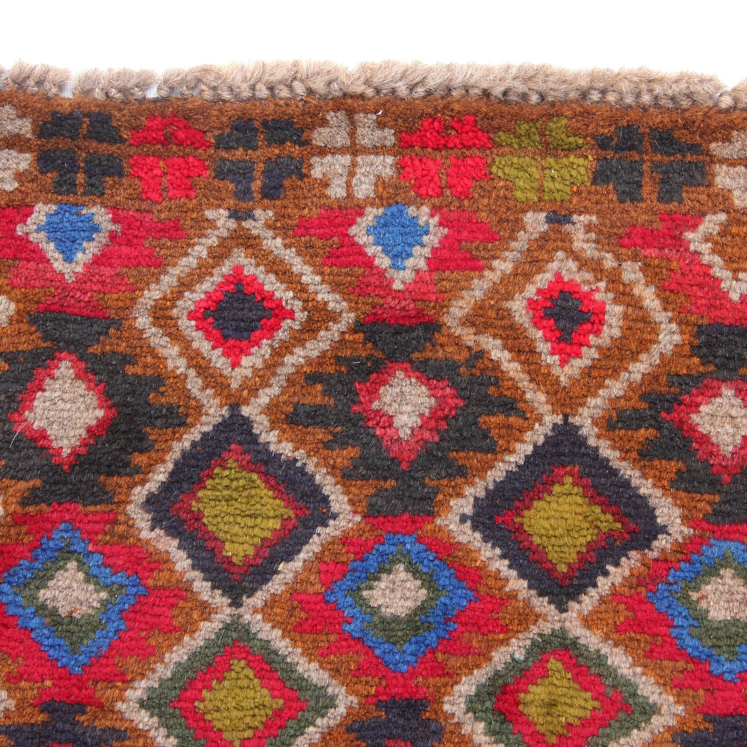 3' X 5'  Gold Handmade Kohistani Baluchi Afghan Rug Rectangular