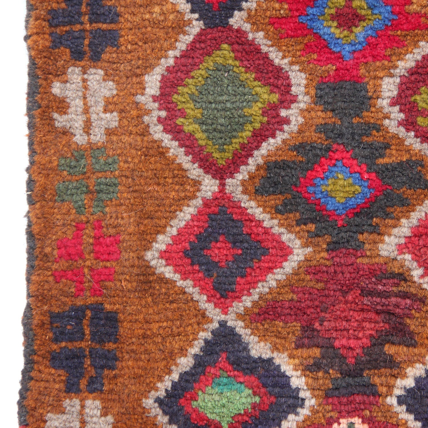 3' X 5'  Gold Handmade Kohistani Baluchi Afghan Rug Rectangular